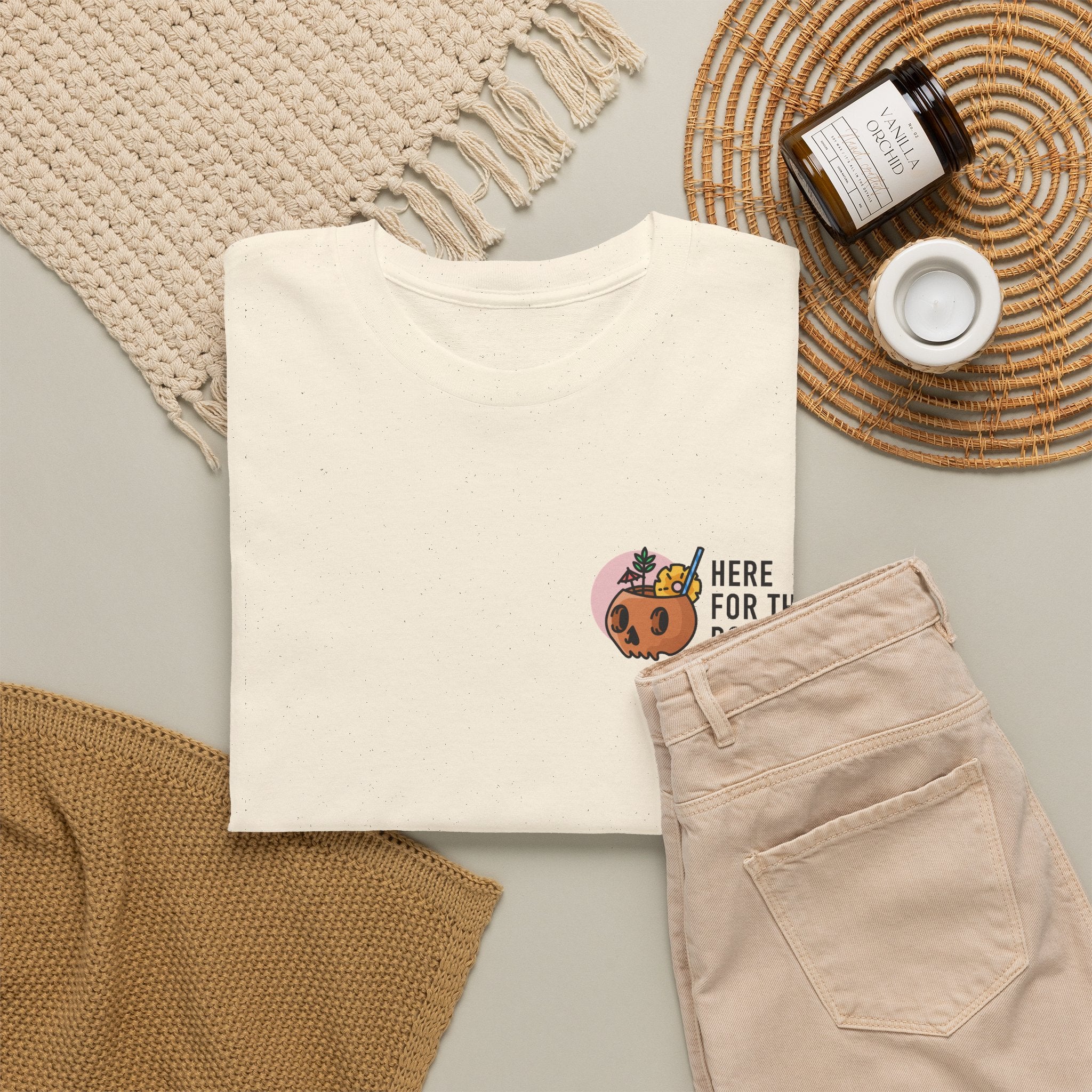 Here for the Boos Halloween T‑Shirt — Cute Boo Crew Graphic Tee