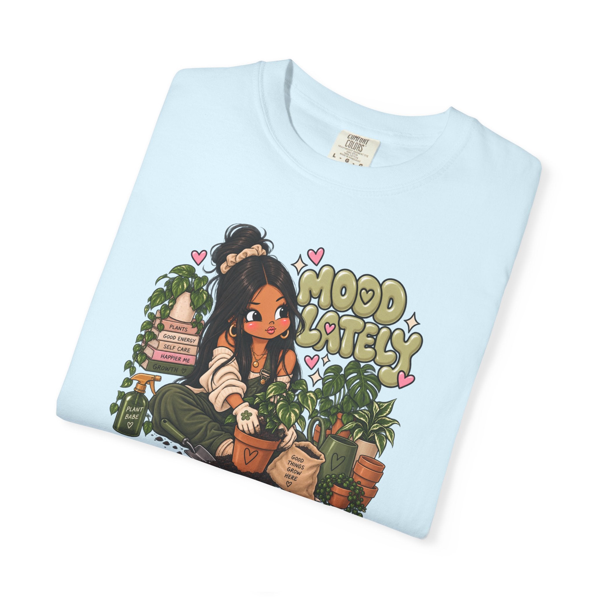 Plant Lady T-Shirt — 'Plant Baby' Cute Girl with Houseplants Graphic Tee