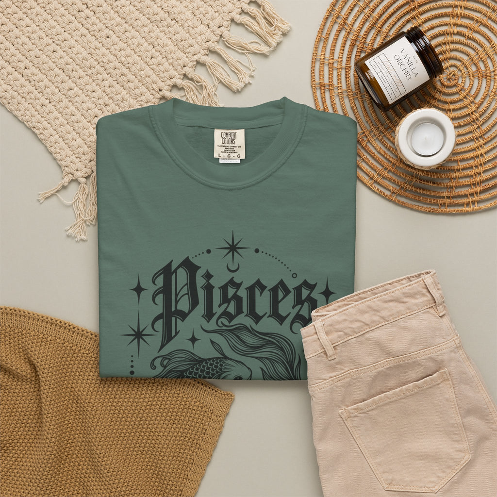 Pisces Zodiac T-Shirt — Vintage Fish Astrology Tee