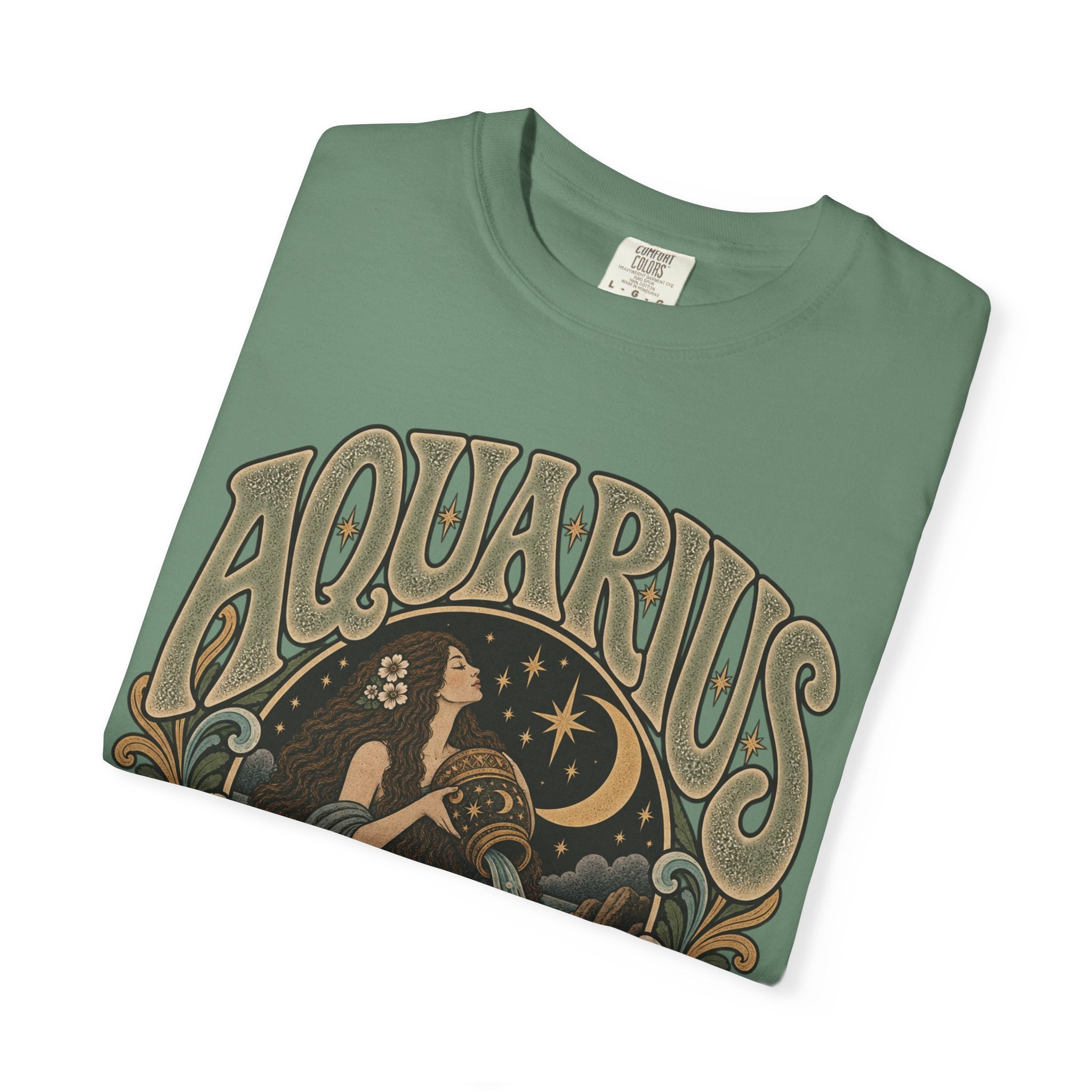 Aquarius Zodiac T-Shirt — Vintage Astrological Sign Tee