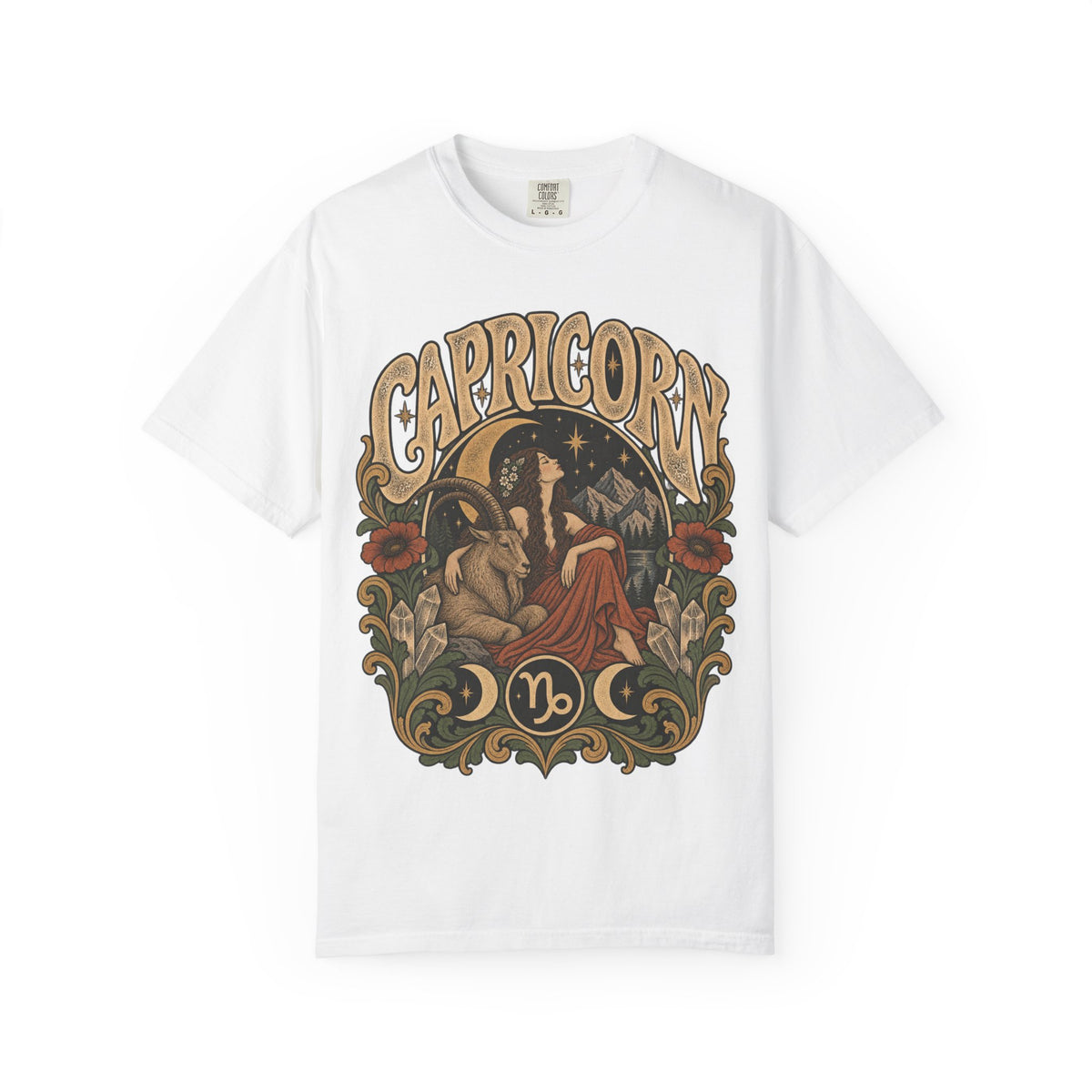 Capricorn Zodiac Tee — Vintage Astrological Graphic T-Shirt