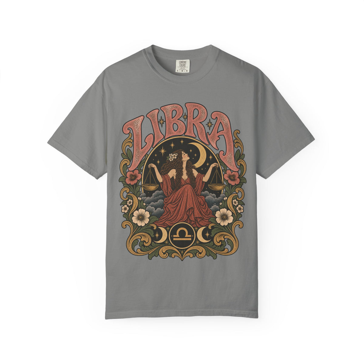 T-Shirt — Libra Vintage Zodiac Graphic Tee