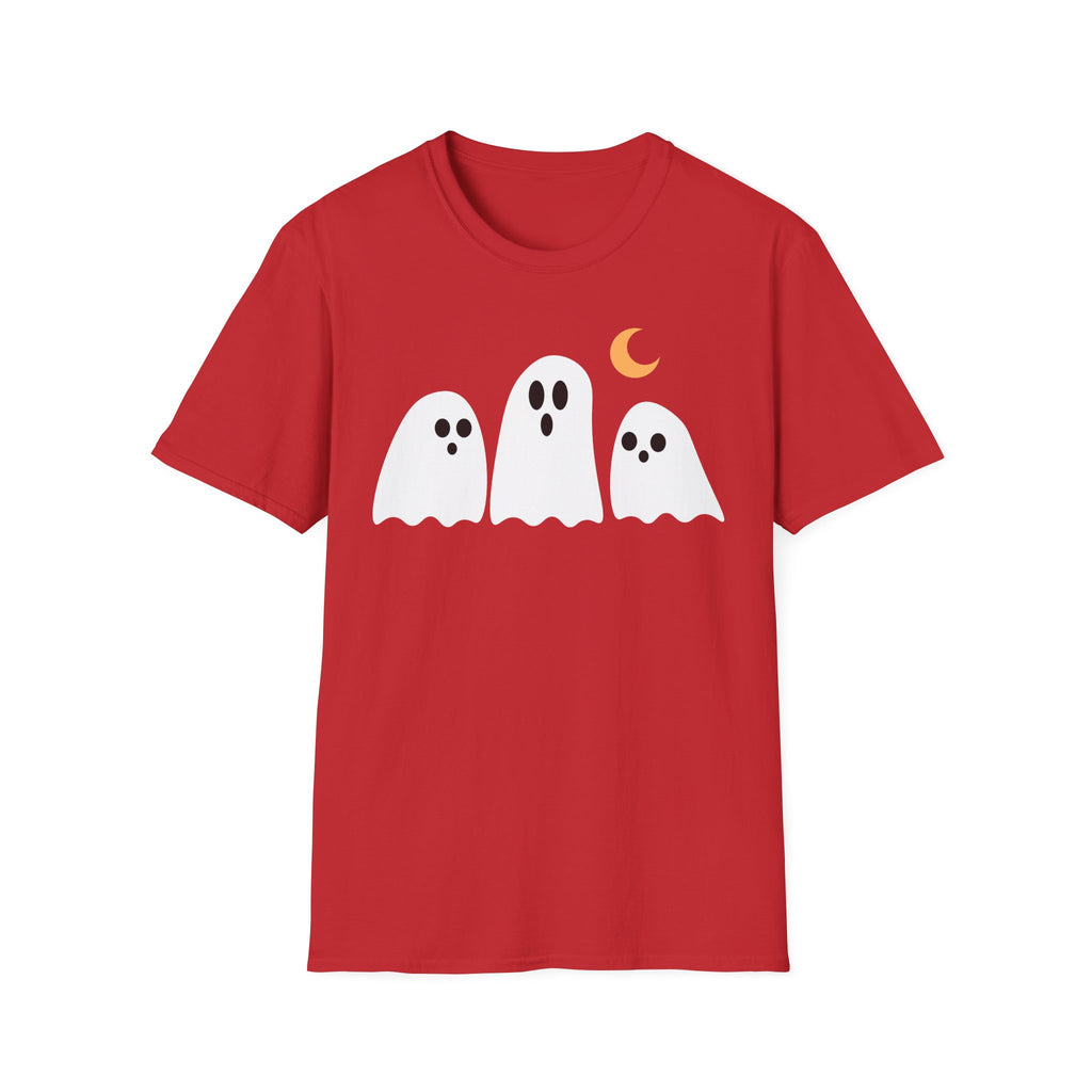 Cute Ghosts T-Shirt – Playful Halloween Moon Graphic Tee
