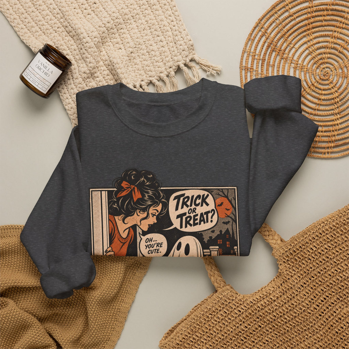 Trick or Treat Comic Sweatshirt