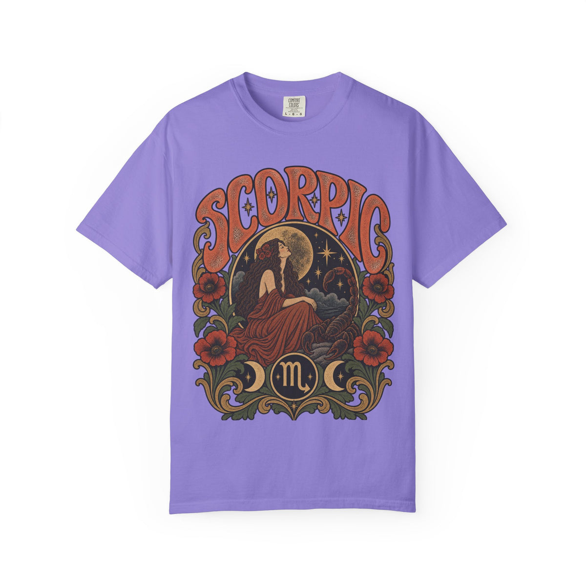 Vintage Scorpio Zodiac Tee — Retro Celestial Astrology T-Shirt
