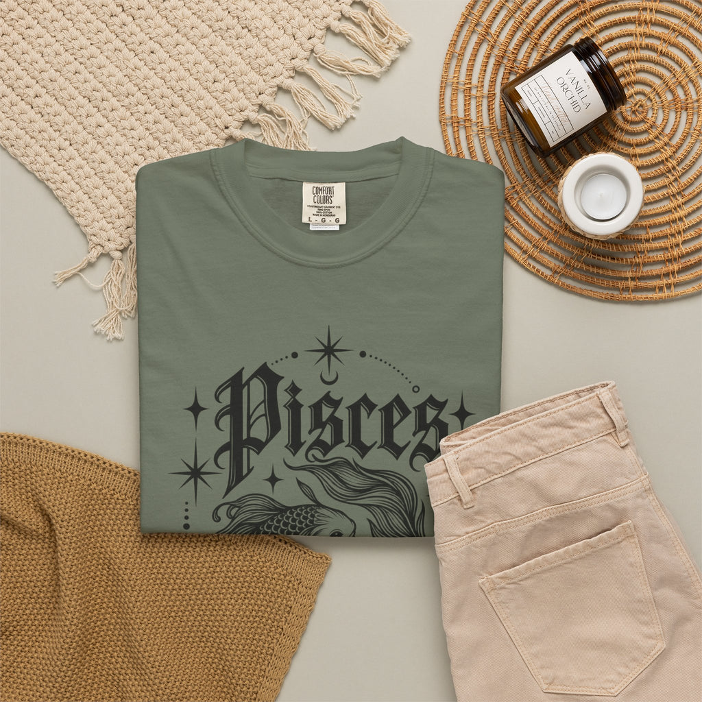 Pisces Zodiac T-Shirt — Vintage Fish Astrology Tee
