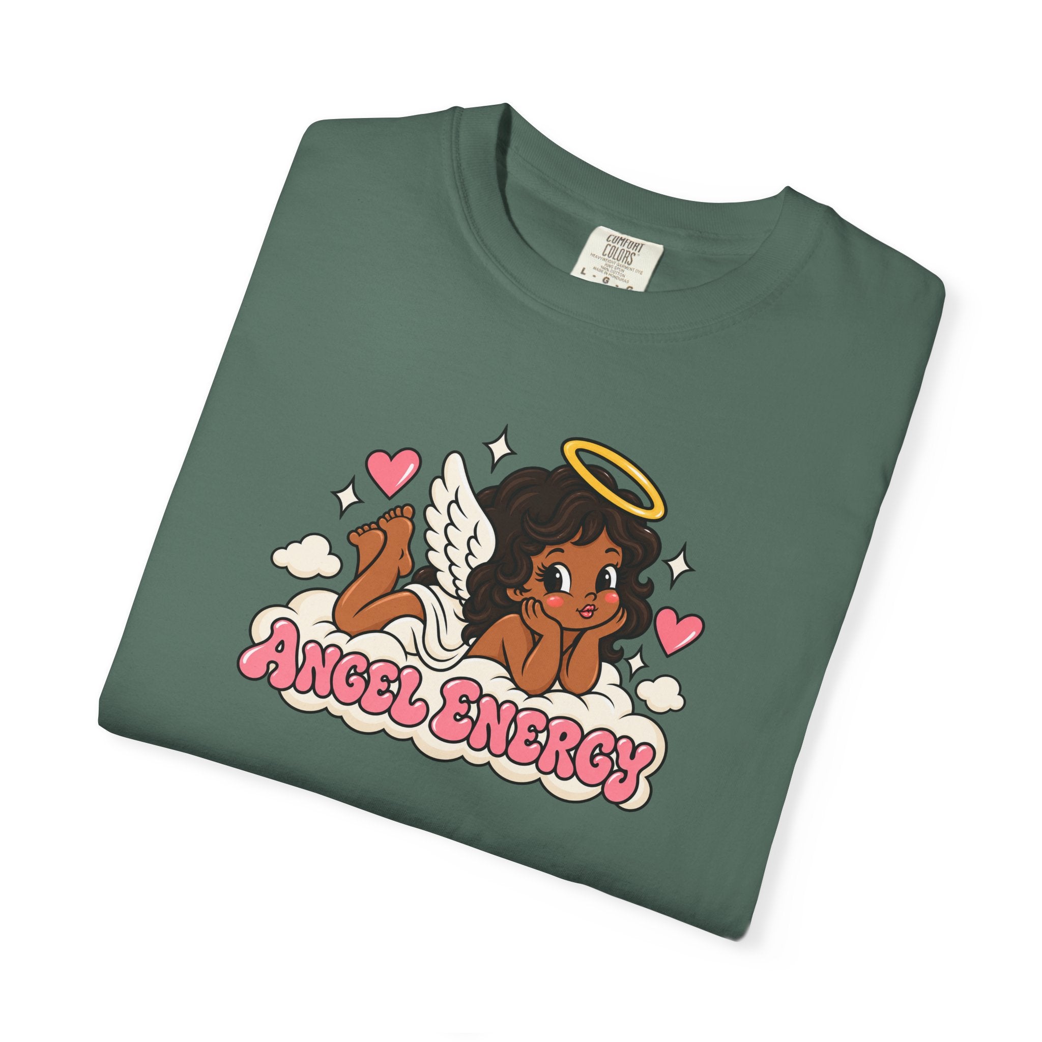 Angel Energy T-Shirt — Cute Retro Angel Graphic Tee