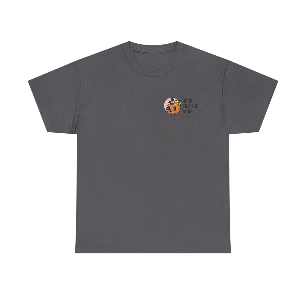 Here for the Boos Halloween T‑Shirt — Cute Boo Crew Graphic Tee