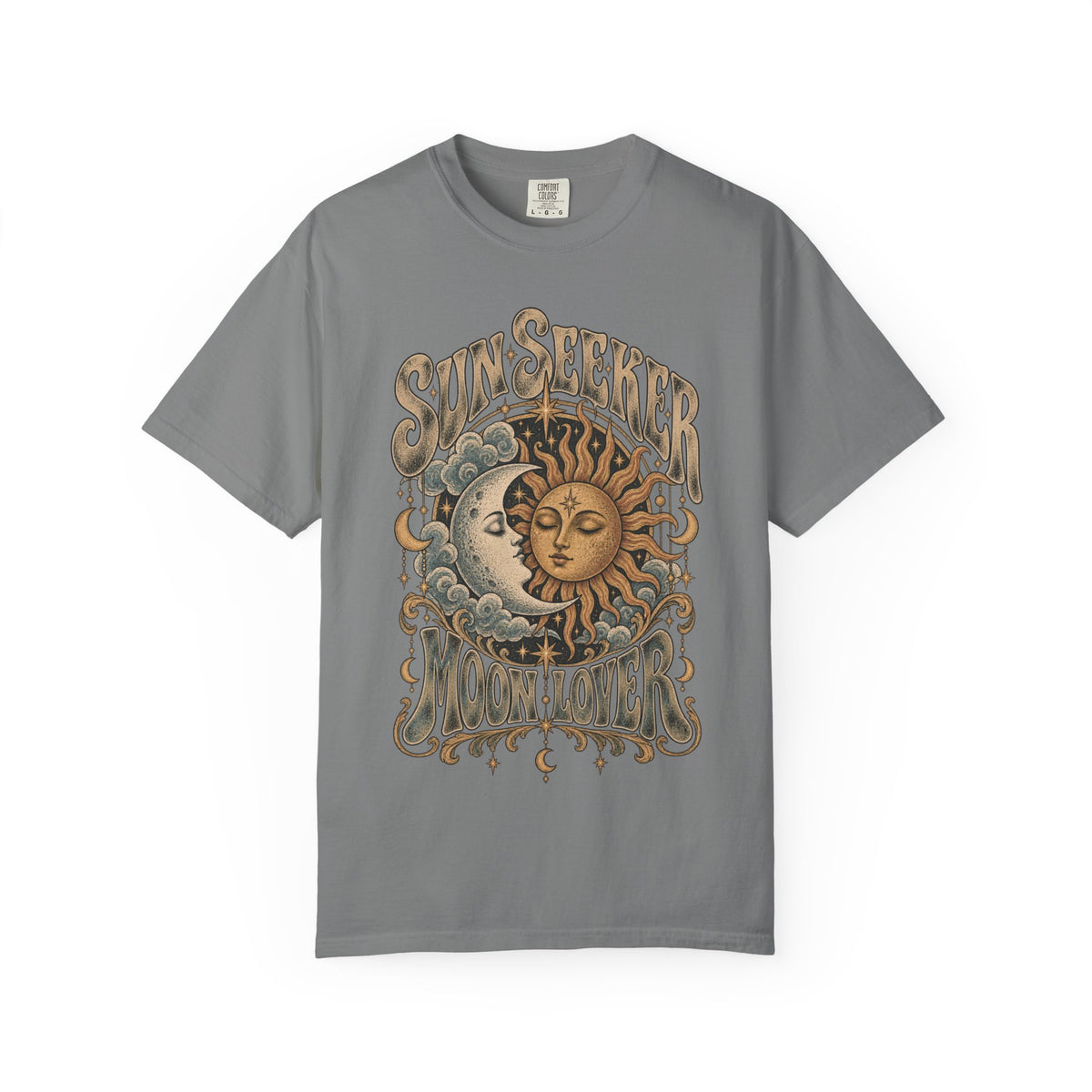 Sunseeker Moonlover Tee — Vintage Sun & Moon Graphic T-Shirt