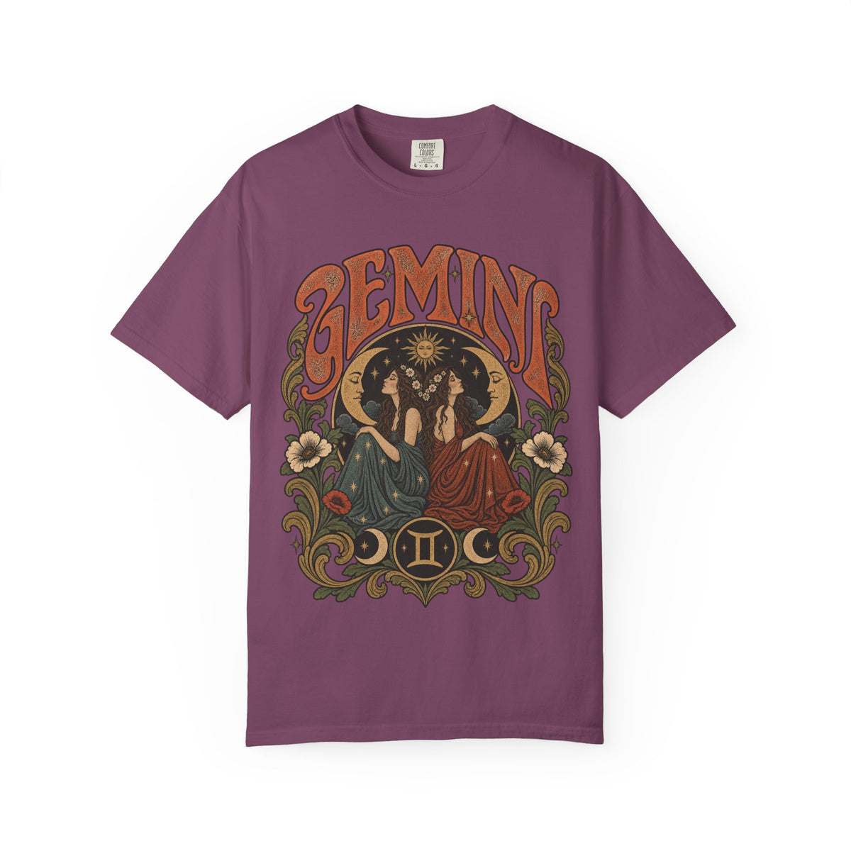 Gemini Zodiac T-Shirt — Vintage Astrological Graphic Tee
