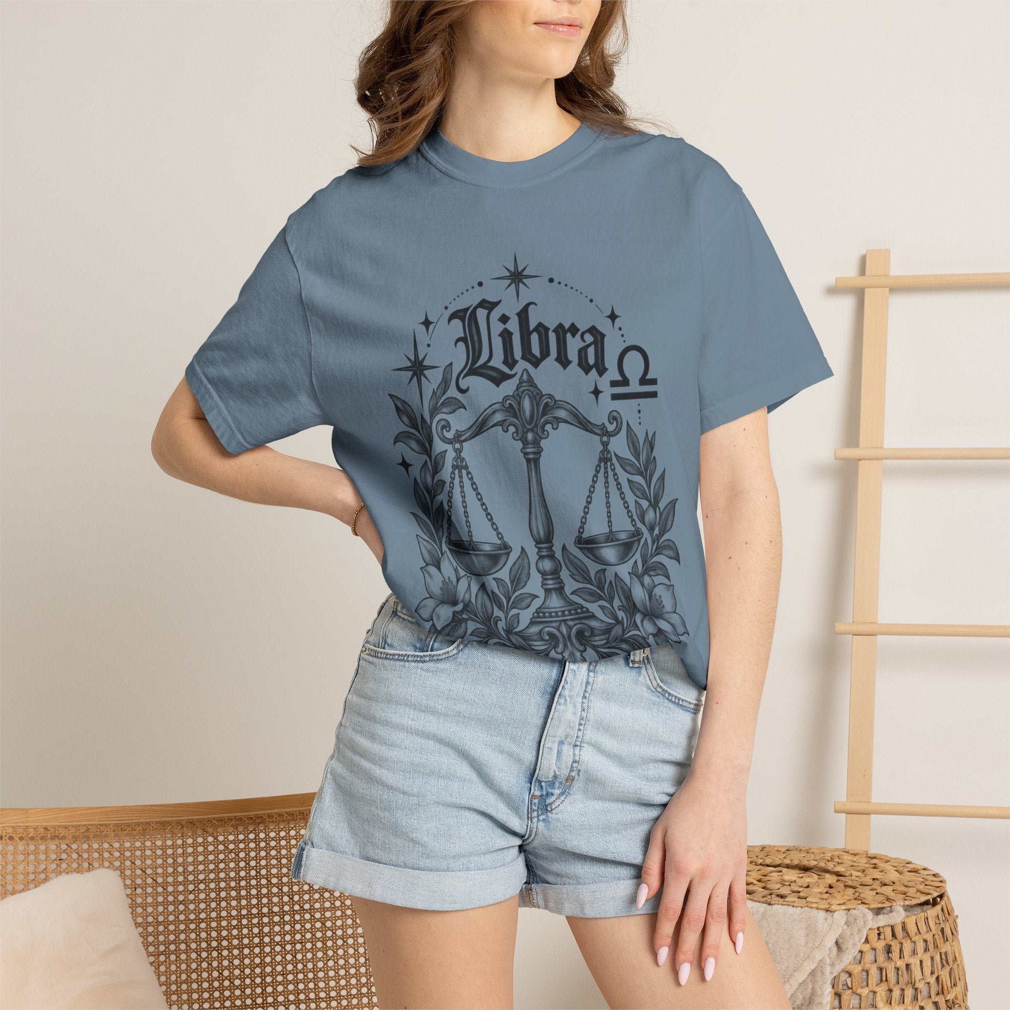 Libra Zodiac Scales T-Shirt — Astrological Sign Graphic Tee