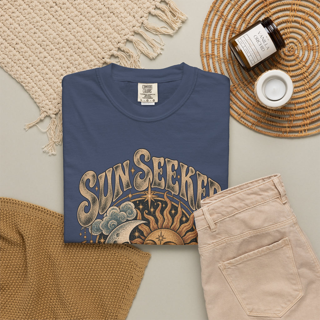 Sunseeker Moonlovers T-Shirt — Vintage Sun & Moon Graphic Tee