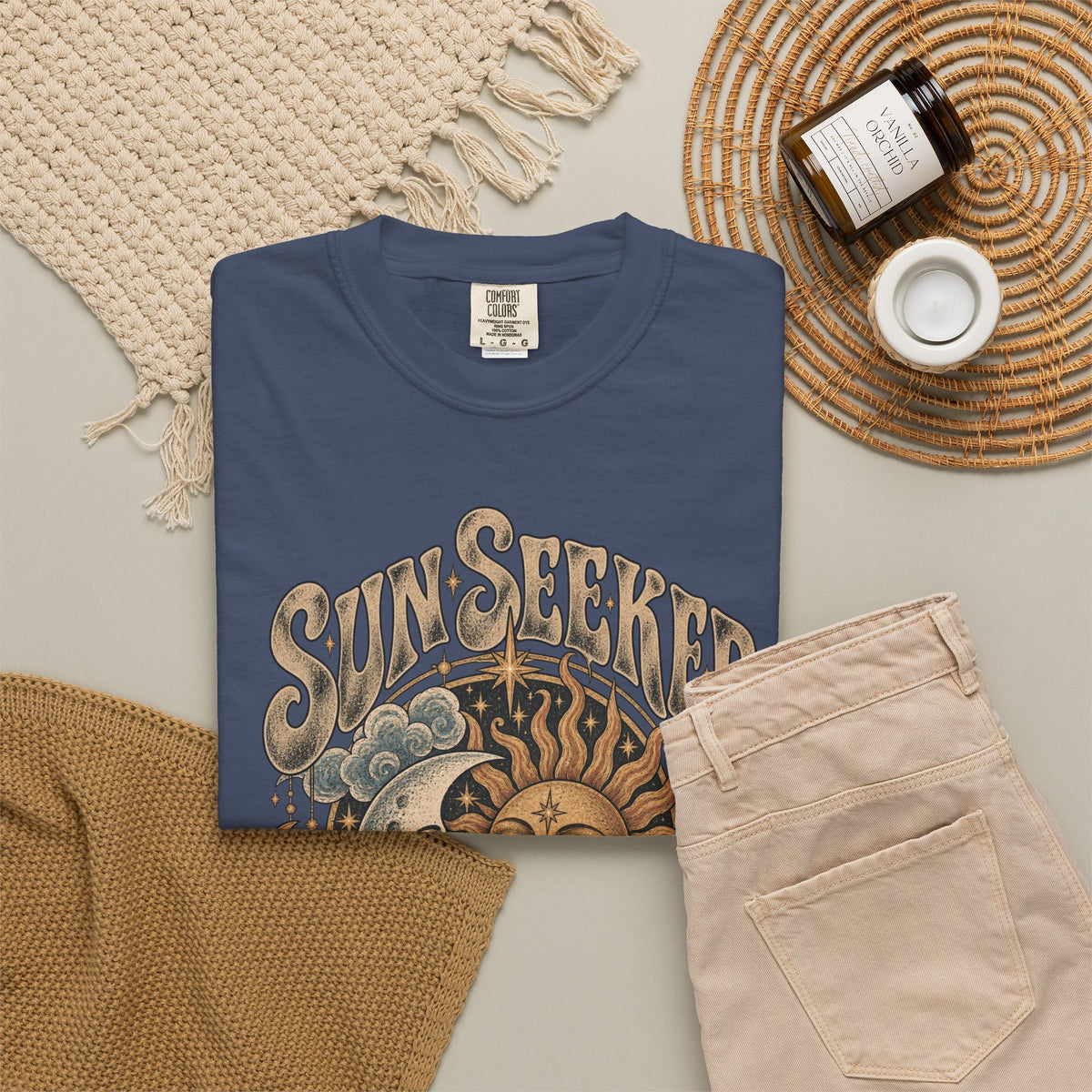 Sunseeker Moonlovers T-Shirt — Vintage Sun & Moon Graphic Tee