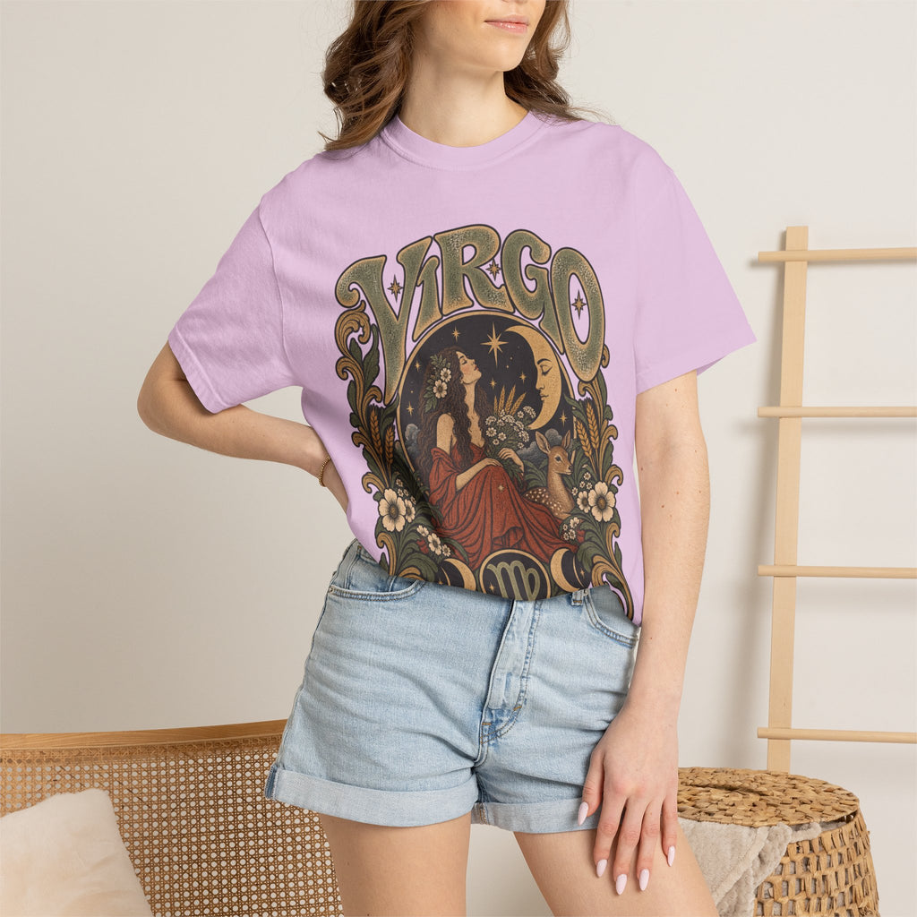 Virgo Zodiac T-Shirt — Vintage Astrology Graphic Tee