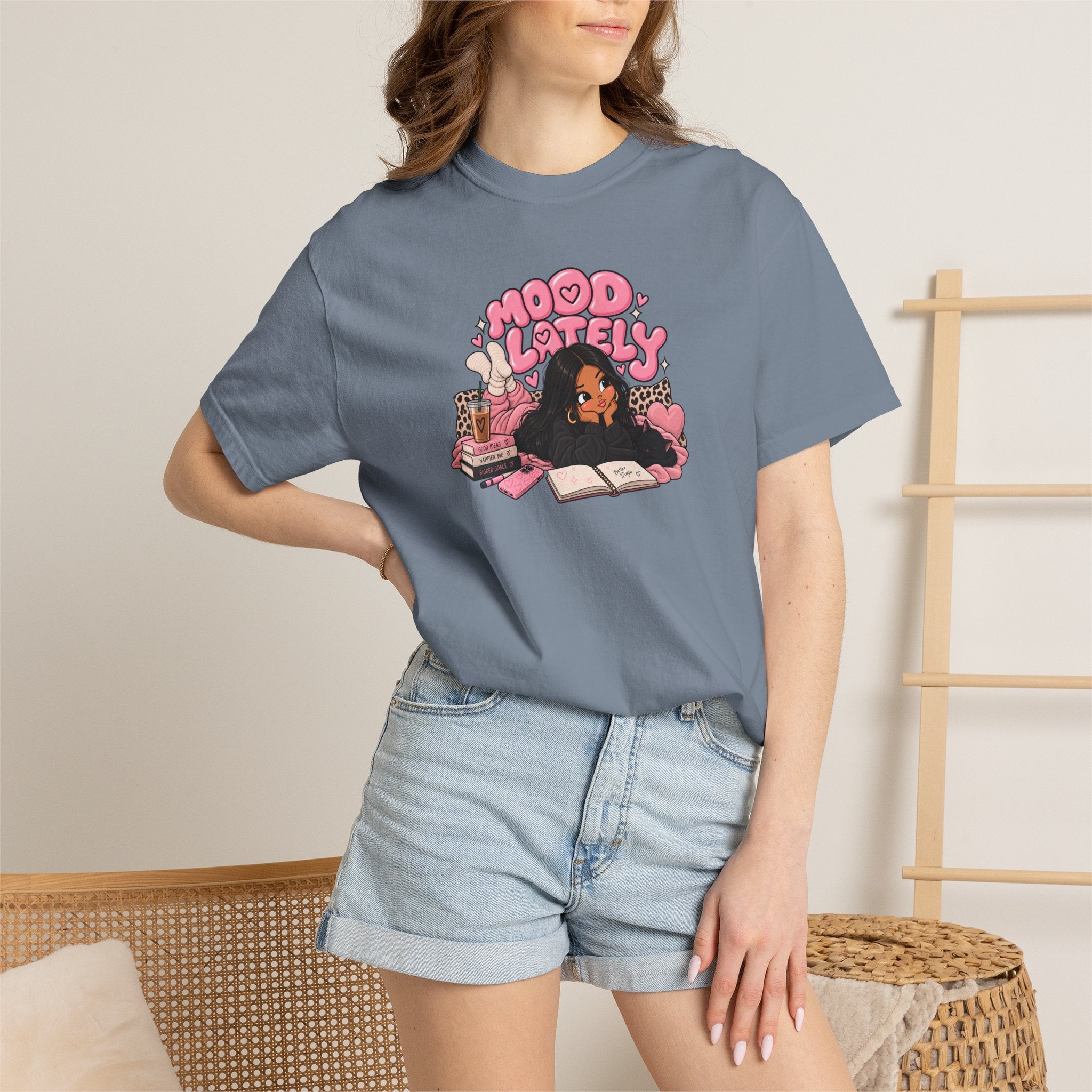 Mood Lately Graphic T-Shirt — Cozy Study Vibes
