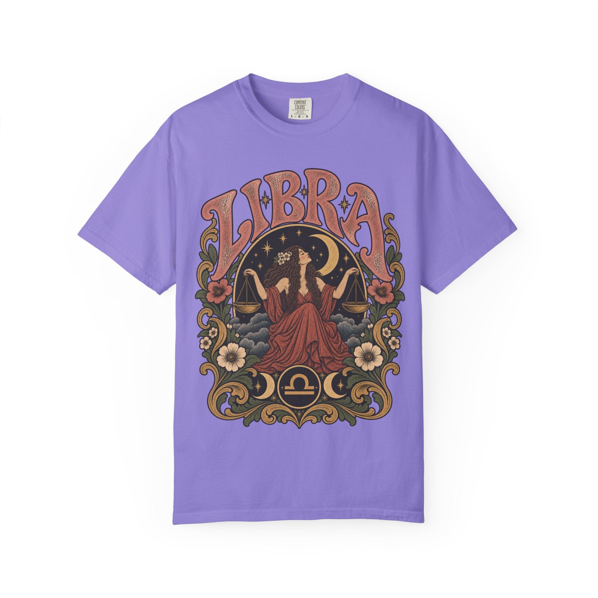 T-Shirt — Libra Vintage Zodiac Graphic Tee