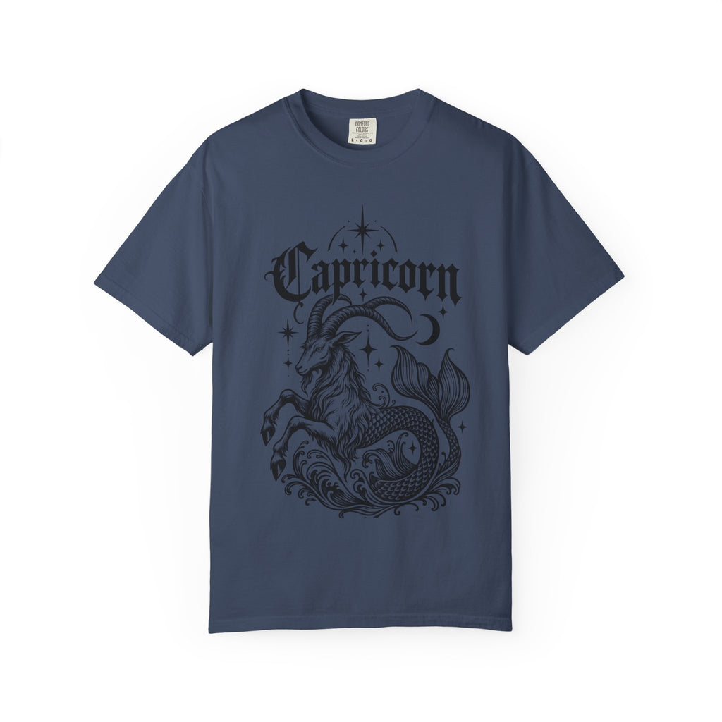 Capricorn Zodiac T-Shirt — Mystical Goat-Fish Astrology Tee