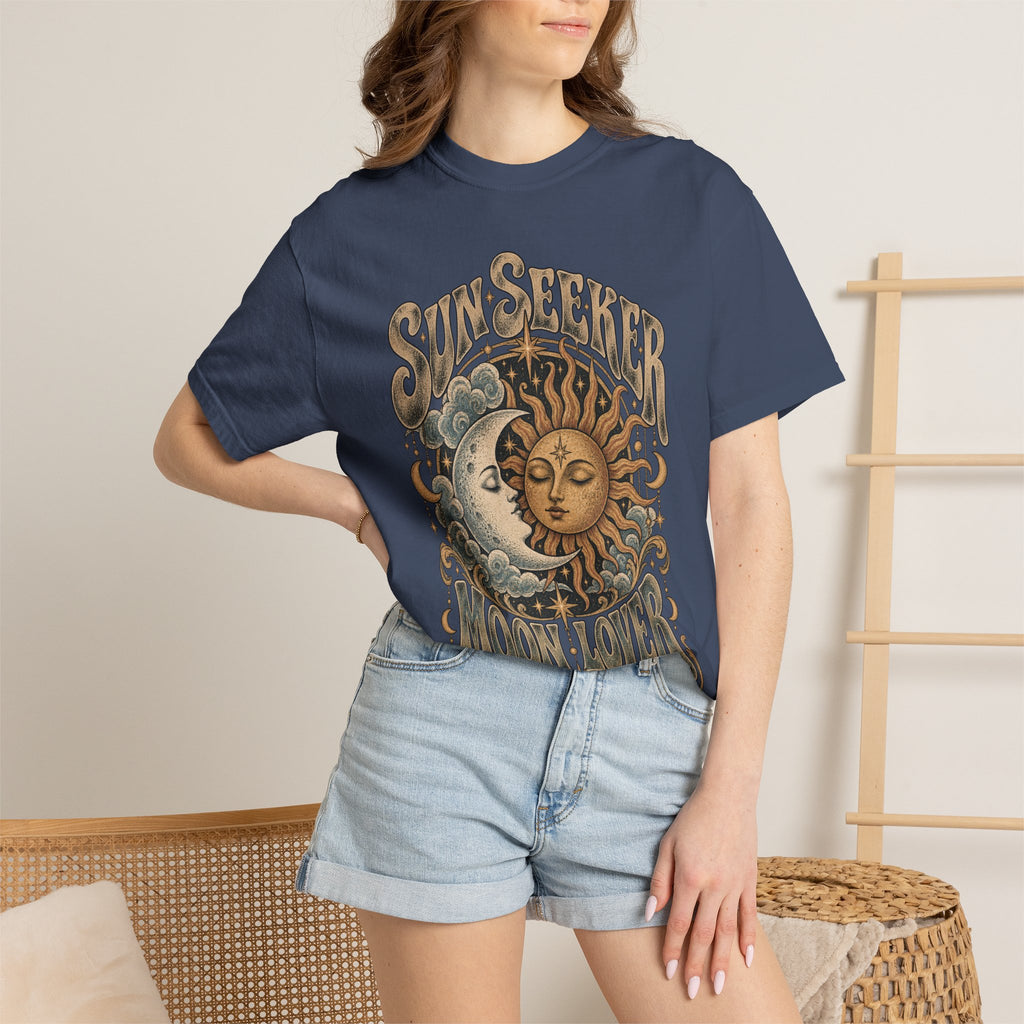 Sunseeker Moonlovers T-Shirt — Vintage Sun & Moon Graphic Tee
