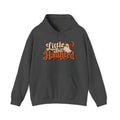 Little Bit Haunted Hoodie — Retro Halloween Ghost Pullover