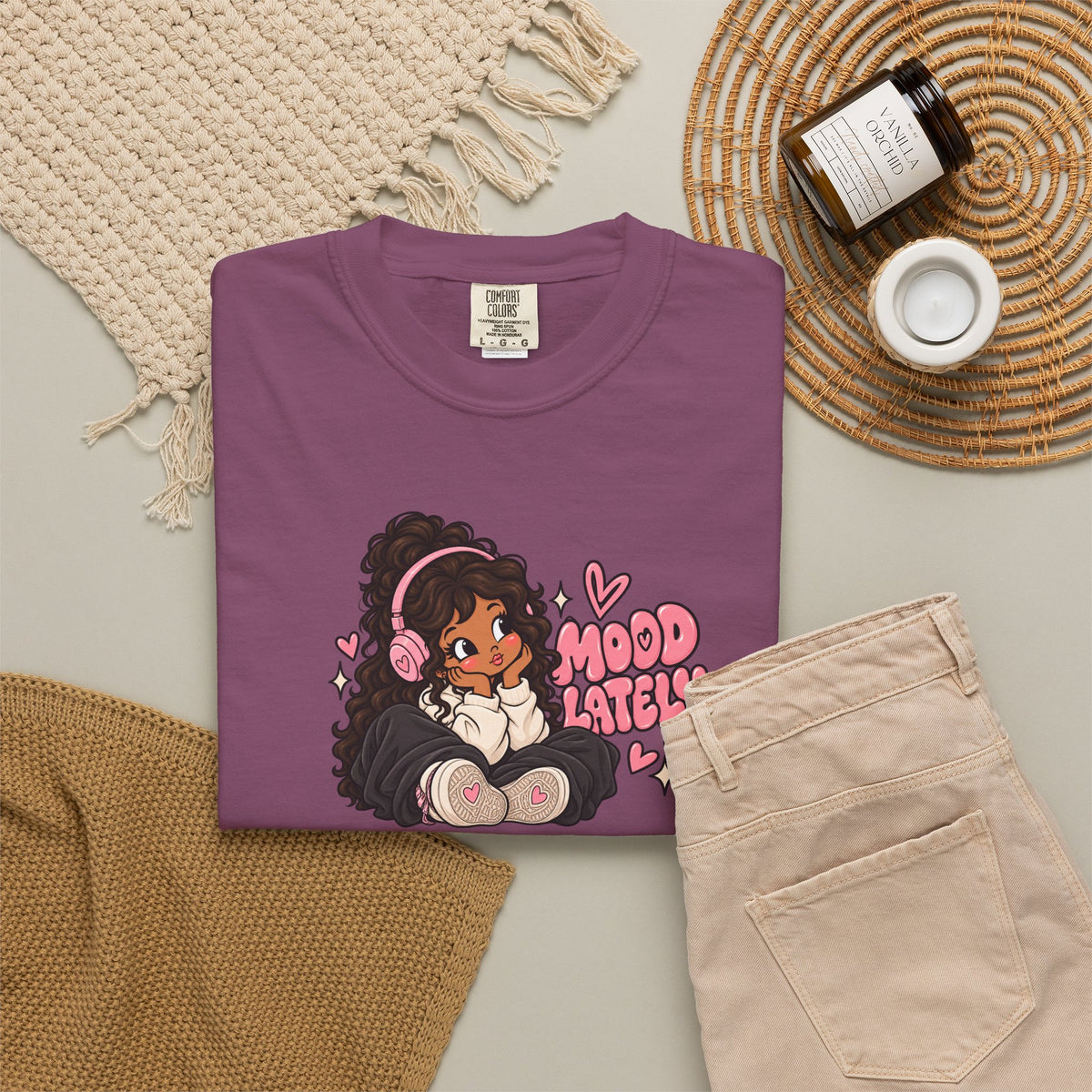 Mood T-Shirt — Cute Girl Graphic Tee