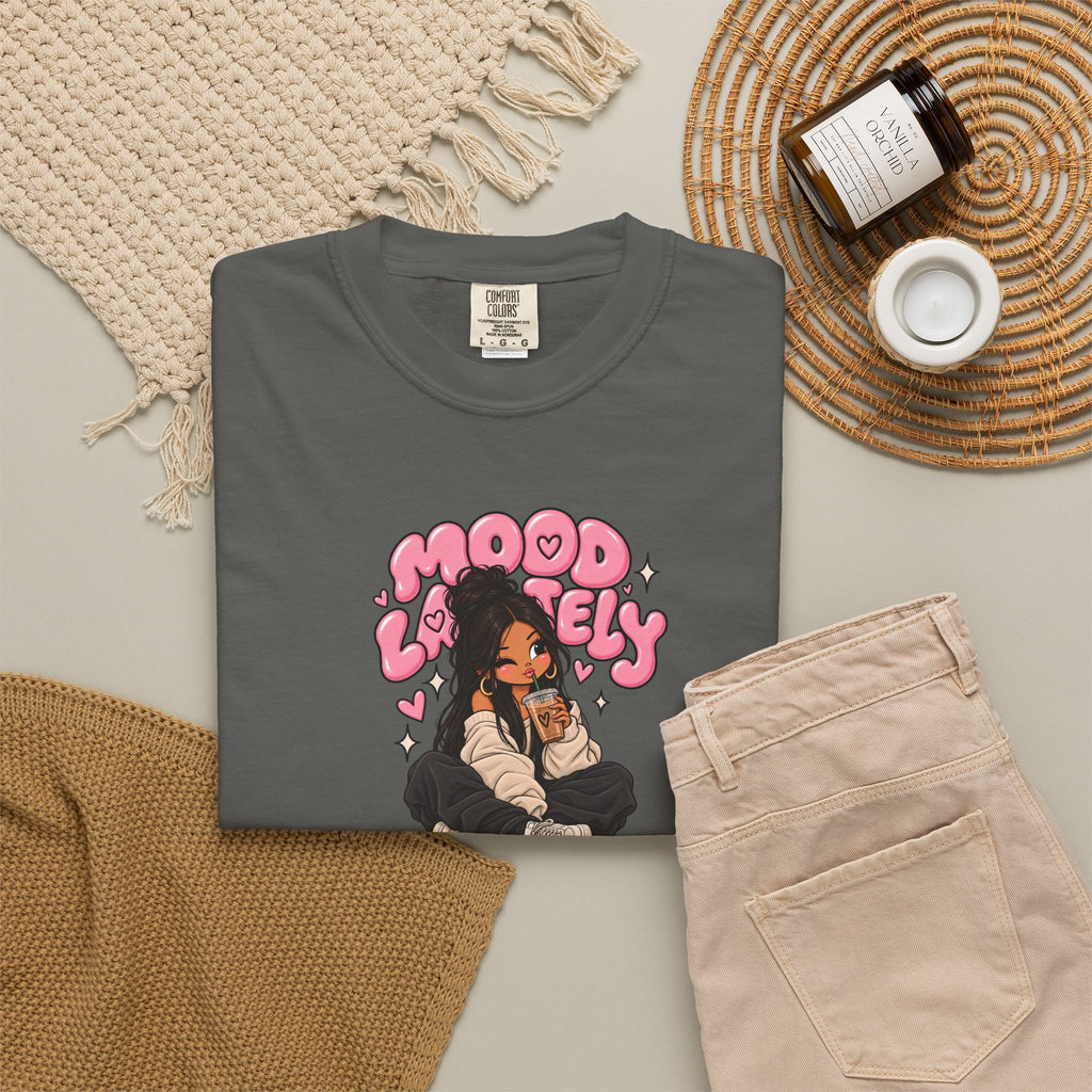 Mood Lovely T-Shirt — Cute Cartoon Girl Graphic Tee