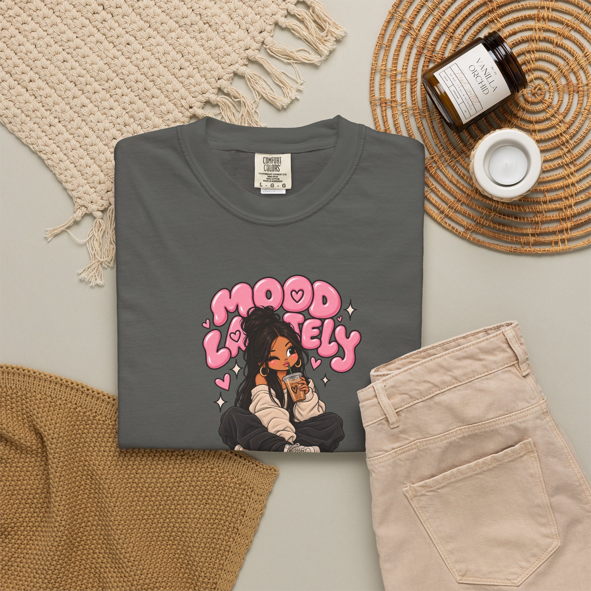 Mood Lovely T-Shirt — Cute Cartoon Girl Graphic Tee