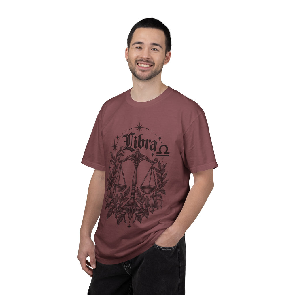 Libra Zodiac Scales T-Shirt — Astrological Sign Graphic Tee