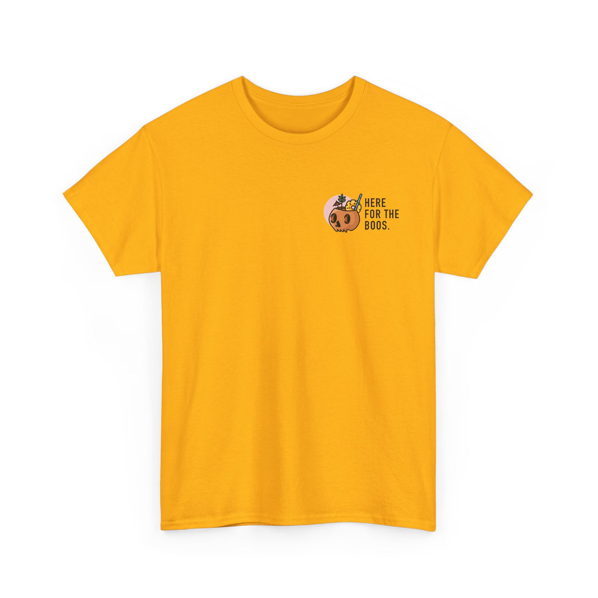 Here for the Boos Halloween T‑Shirt — Cute Boo Crew Graphic Tee