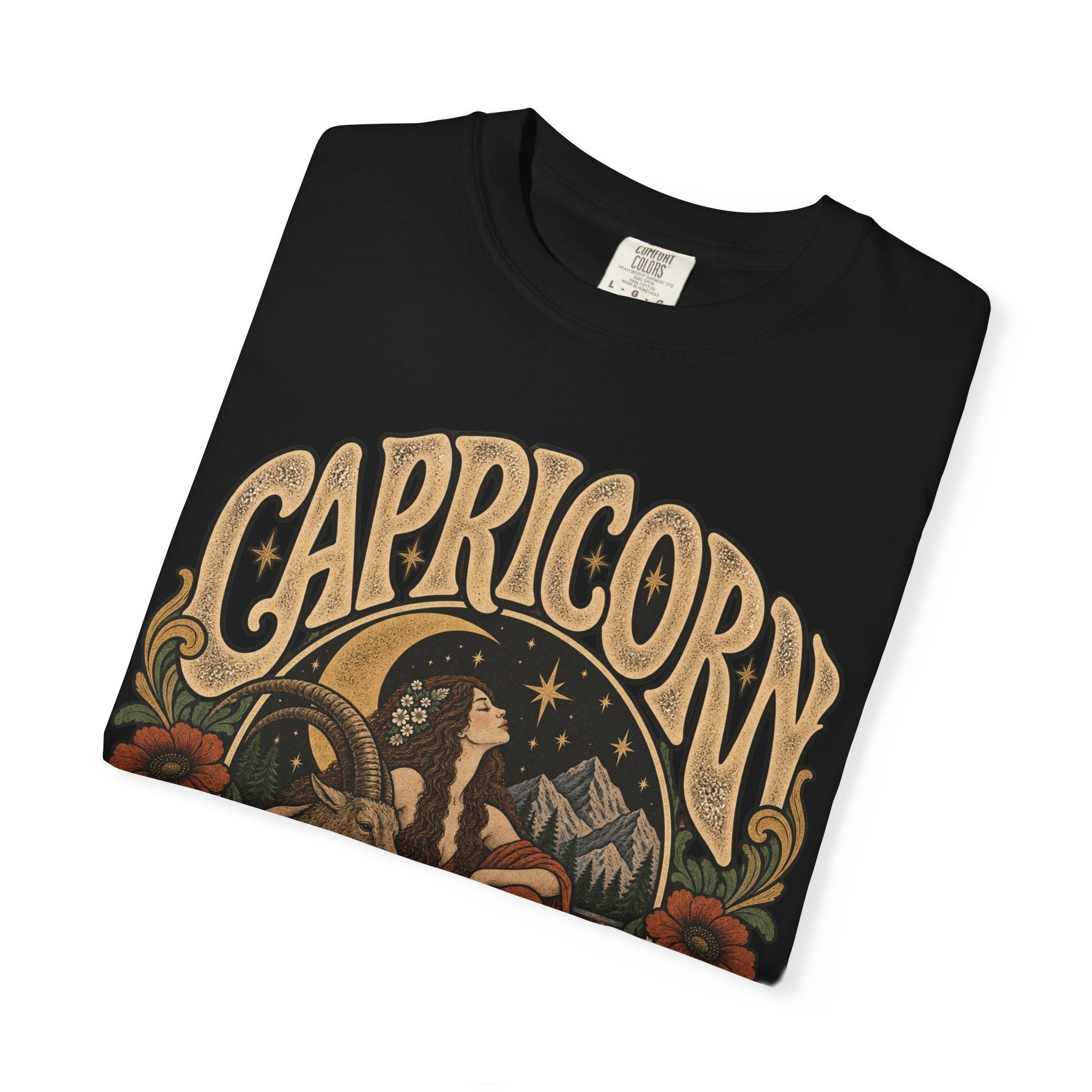 Capricorn Zodiac Tee — Vintage Astrological Graphic T-Shirt
