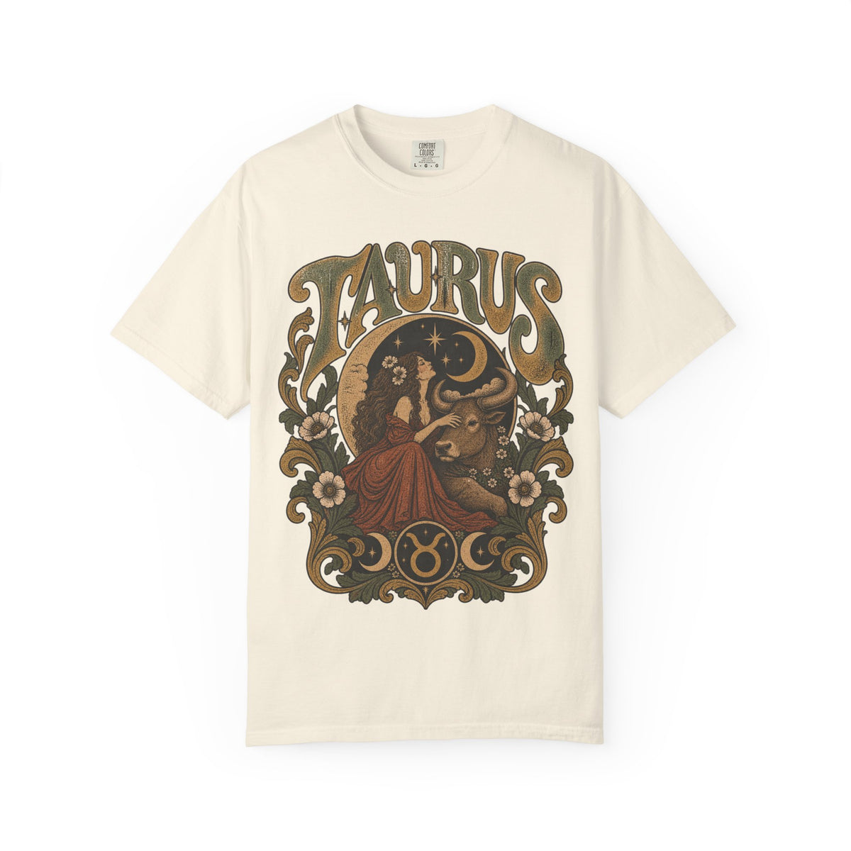 Vintage Taurus Zodiac Tee — Retro Celestial Astrology T-Shirt