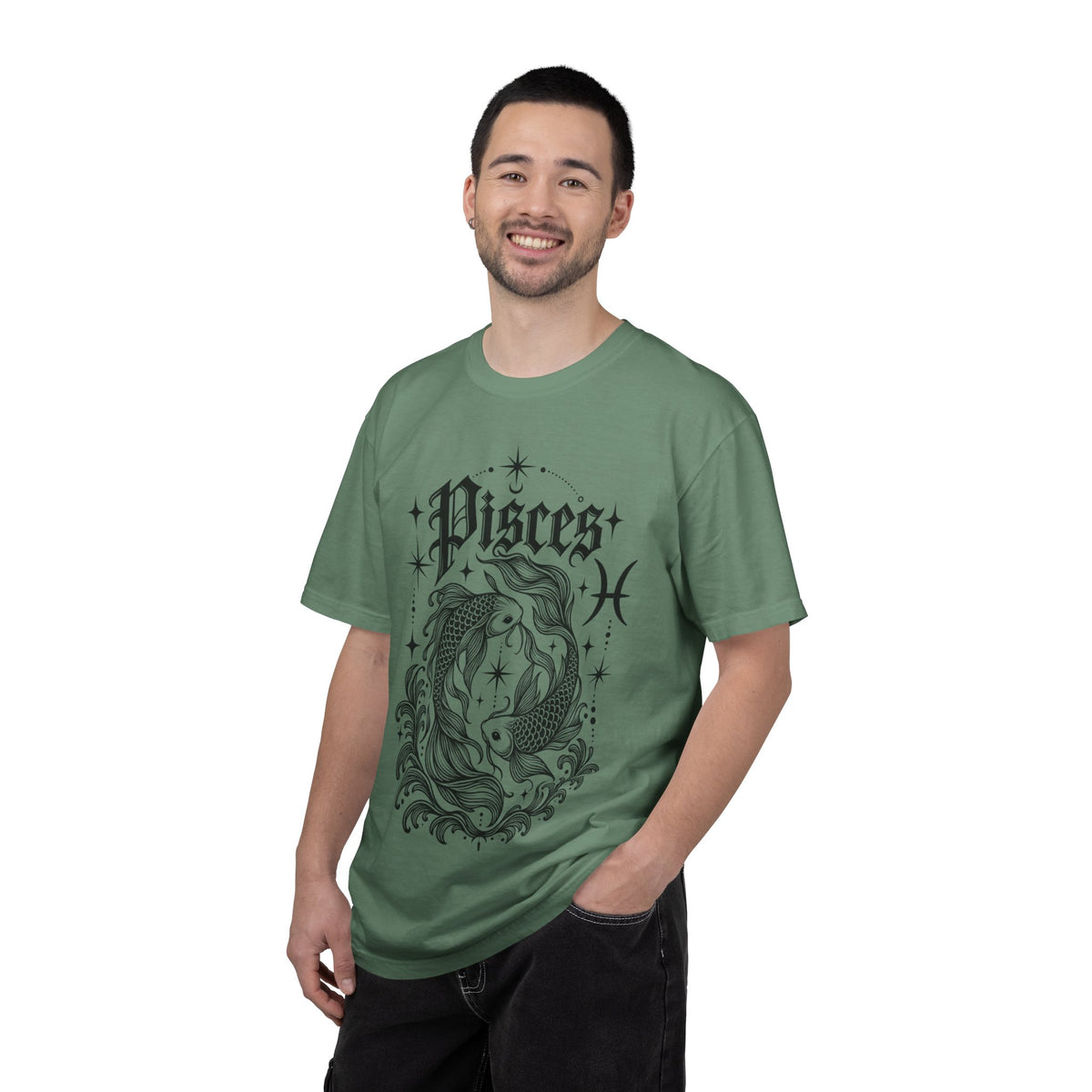 Pisces Zodiac T-Shirt — Vintage Fish Astrology Tee