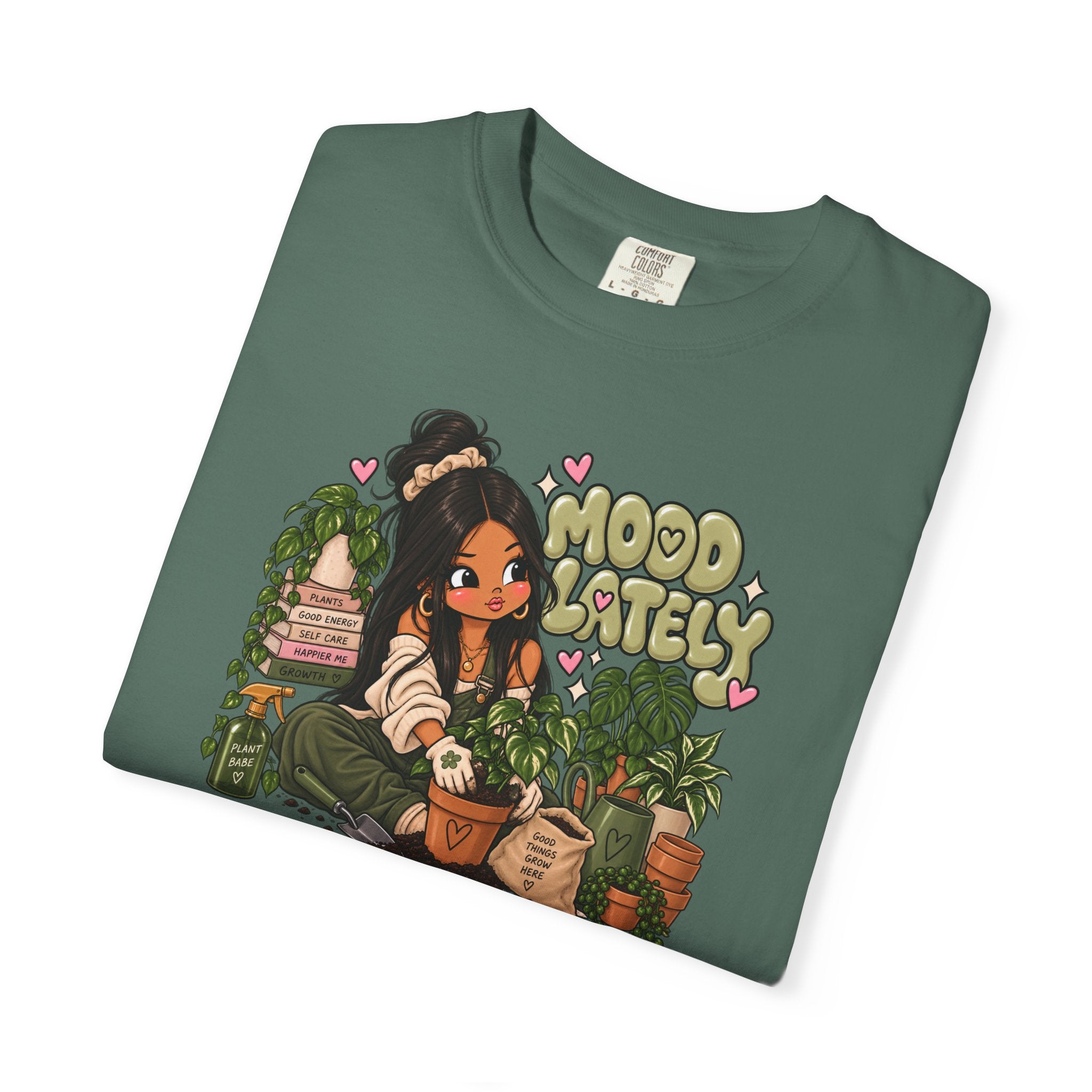 Plant Lady T-Shirt — 'Plant Baby' Cute Girl with Houseplants Graphic Tee