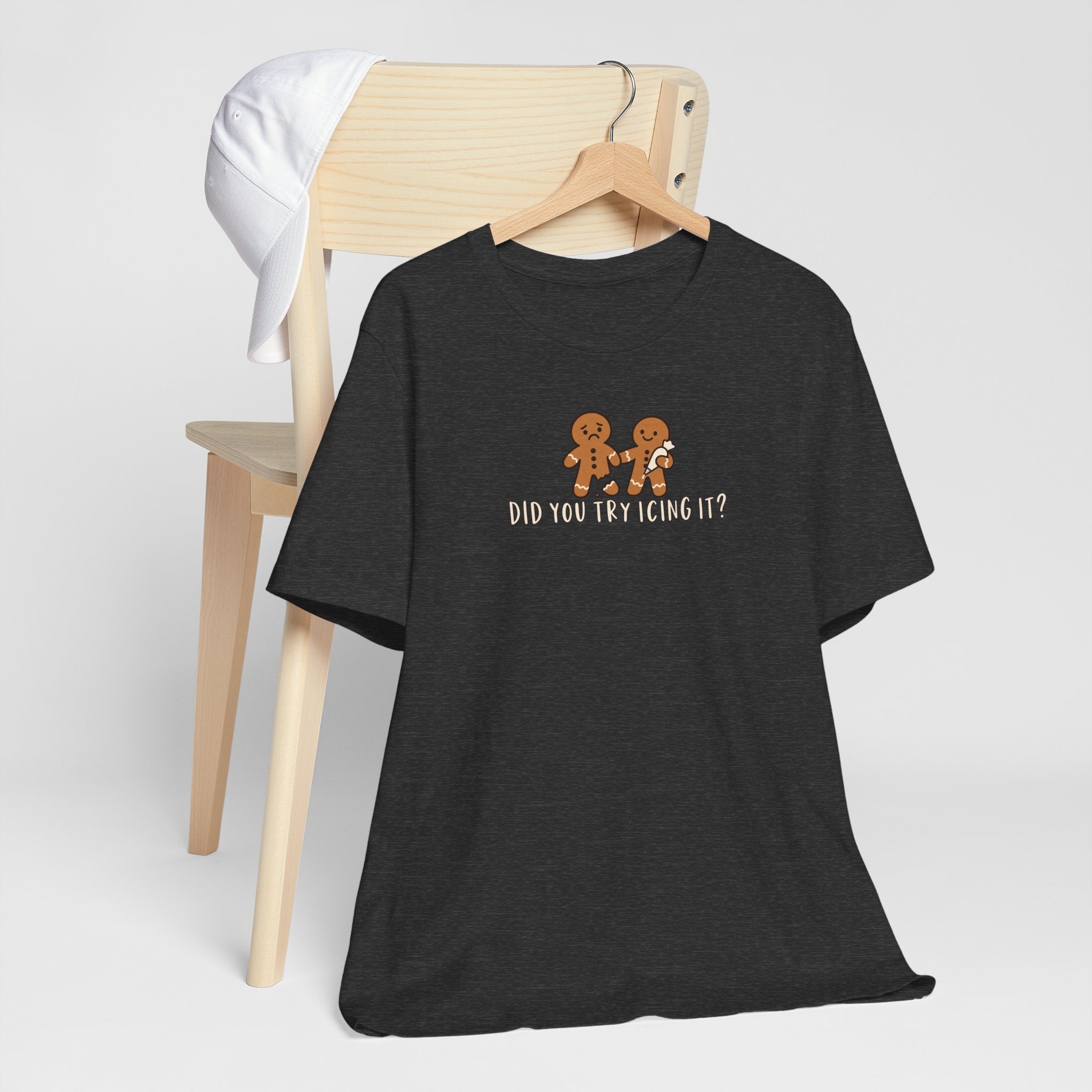 Gingerbread Couple Tee – "Did You Try Icing It?" Holiday Christmas Shirt