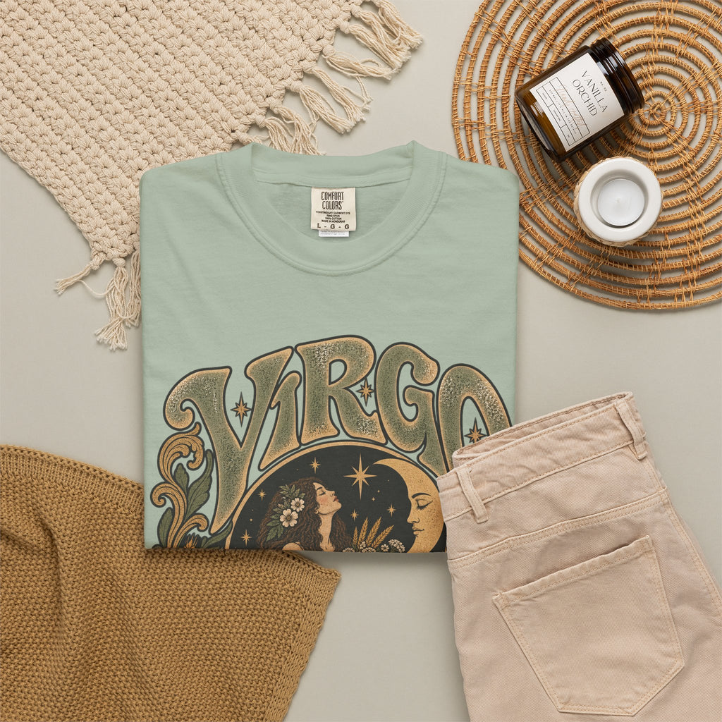 Virgo Zodiac T-Shirt — Vintage Astrology Graphic Tee
