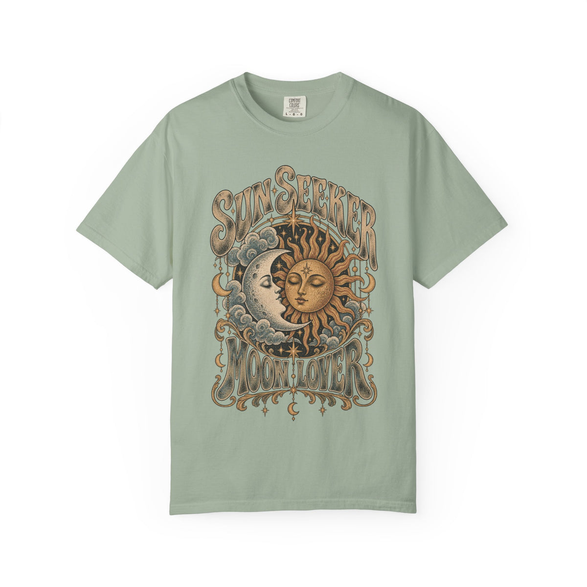 Sunseeker Moonlover Tee — Vintage Sun & Moon Graphic T-Shirt