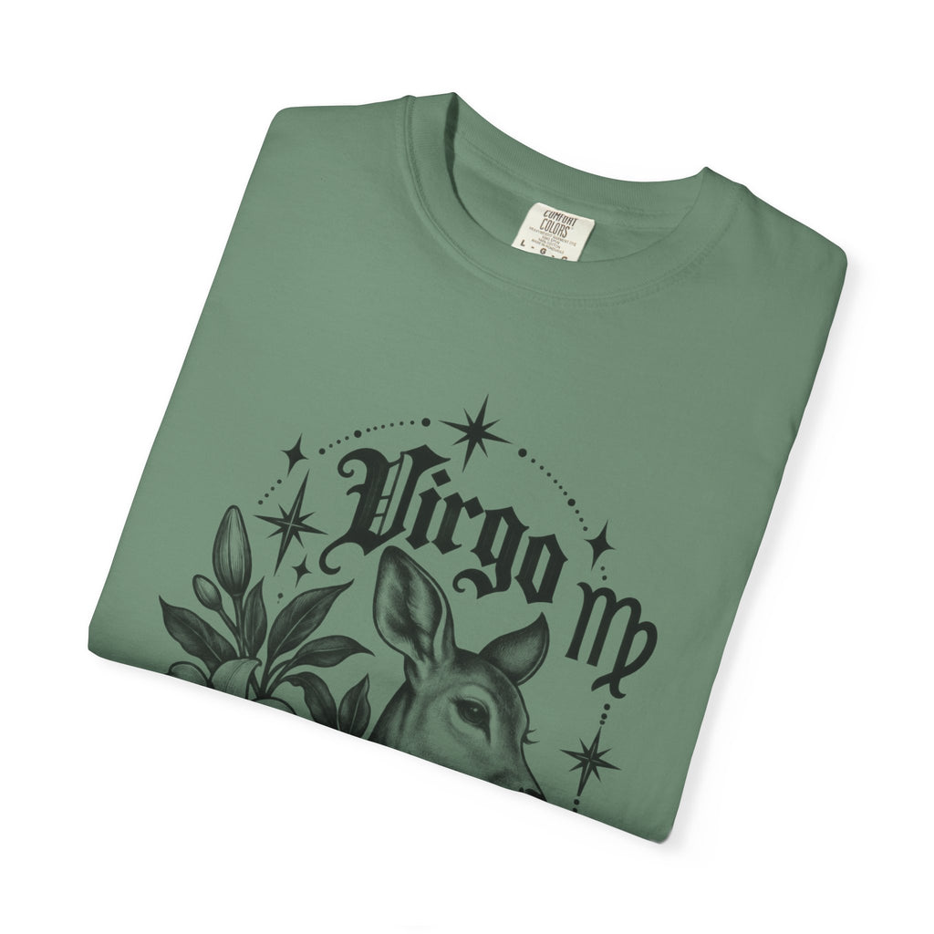 Virgo Zodiac T-Shirt — 'Virgo ' Floral Deer Astrology Tee