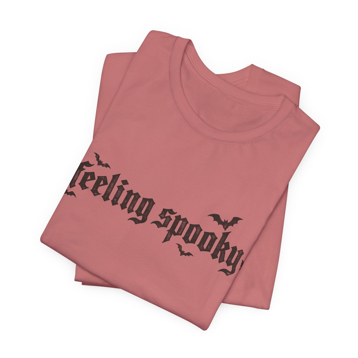 Feeling Spooky T-Shirt — Gothic Halloween Tee with Bats