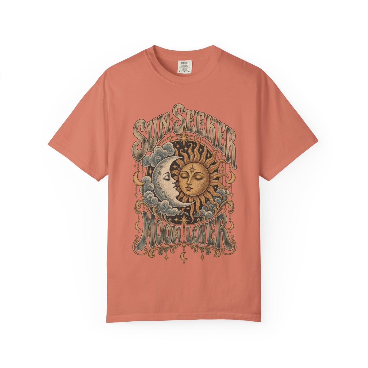 Sunseeker Moonlover Tee — Vintage Sun & Moon Graphic T-Shirt