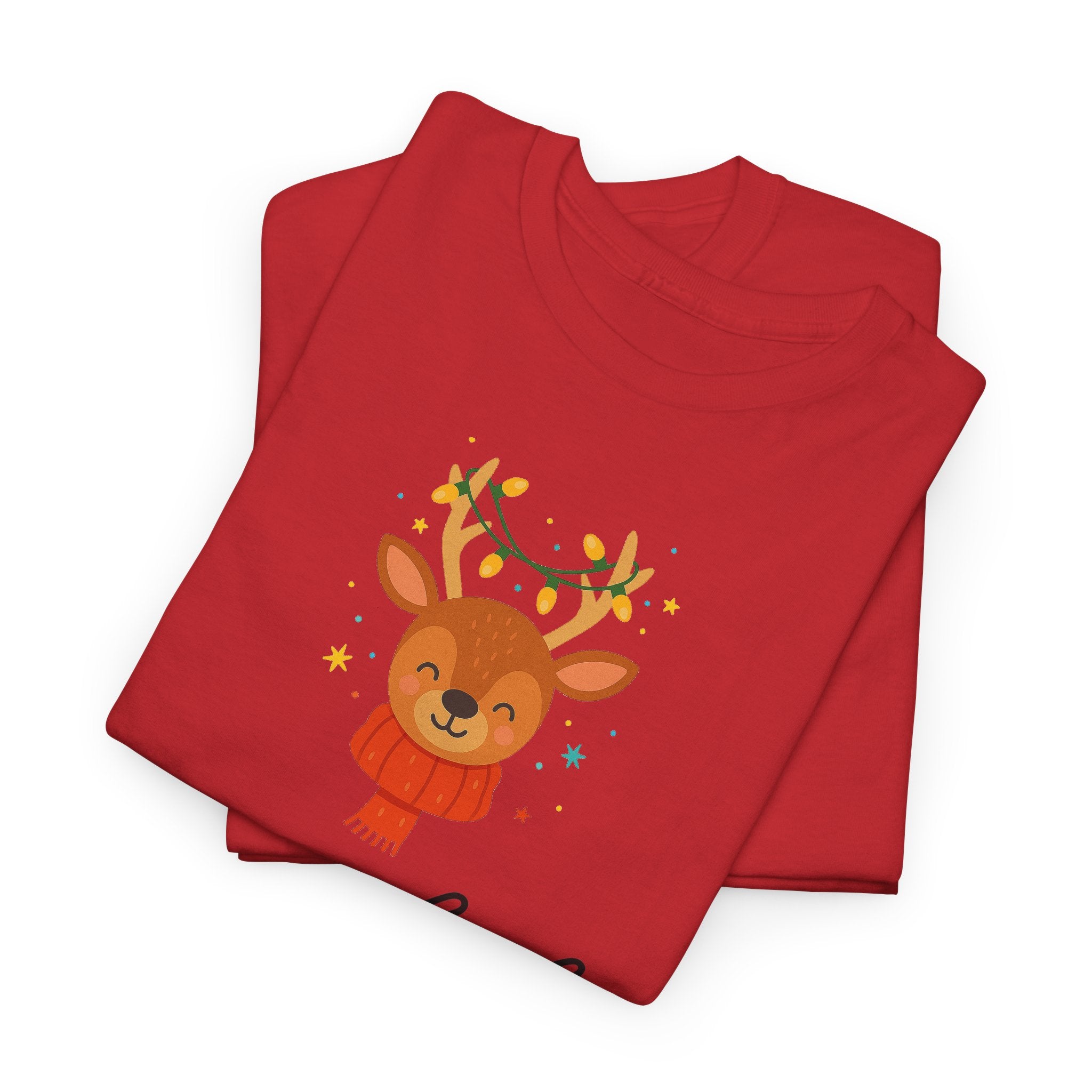 Joyful Reindeer Tee – Cute Holiday Christmas Shirt