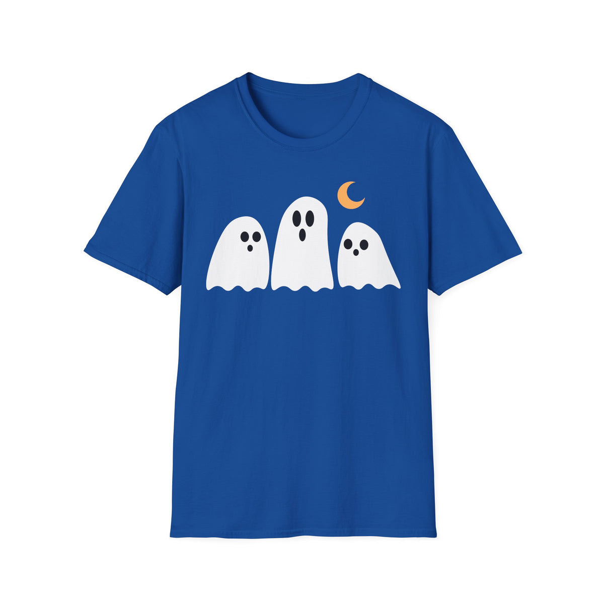Cute Ghosts T-Shirt – Playful Halloween Moon Graphic Tee