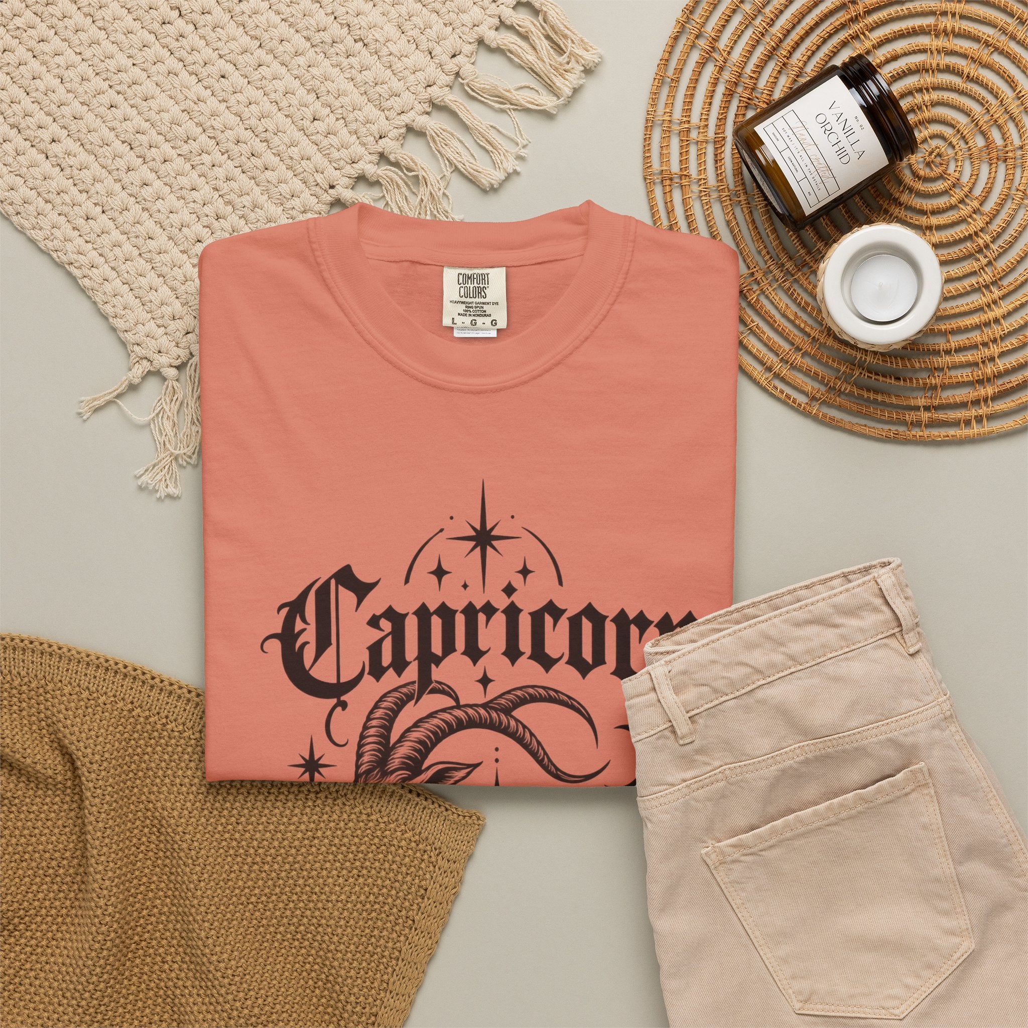 Capricorn Zodiac T-Shirt — Mystical Goat-Fish Astrology Tee