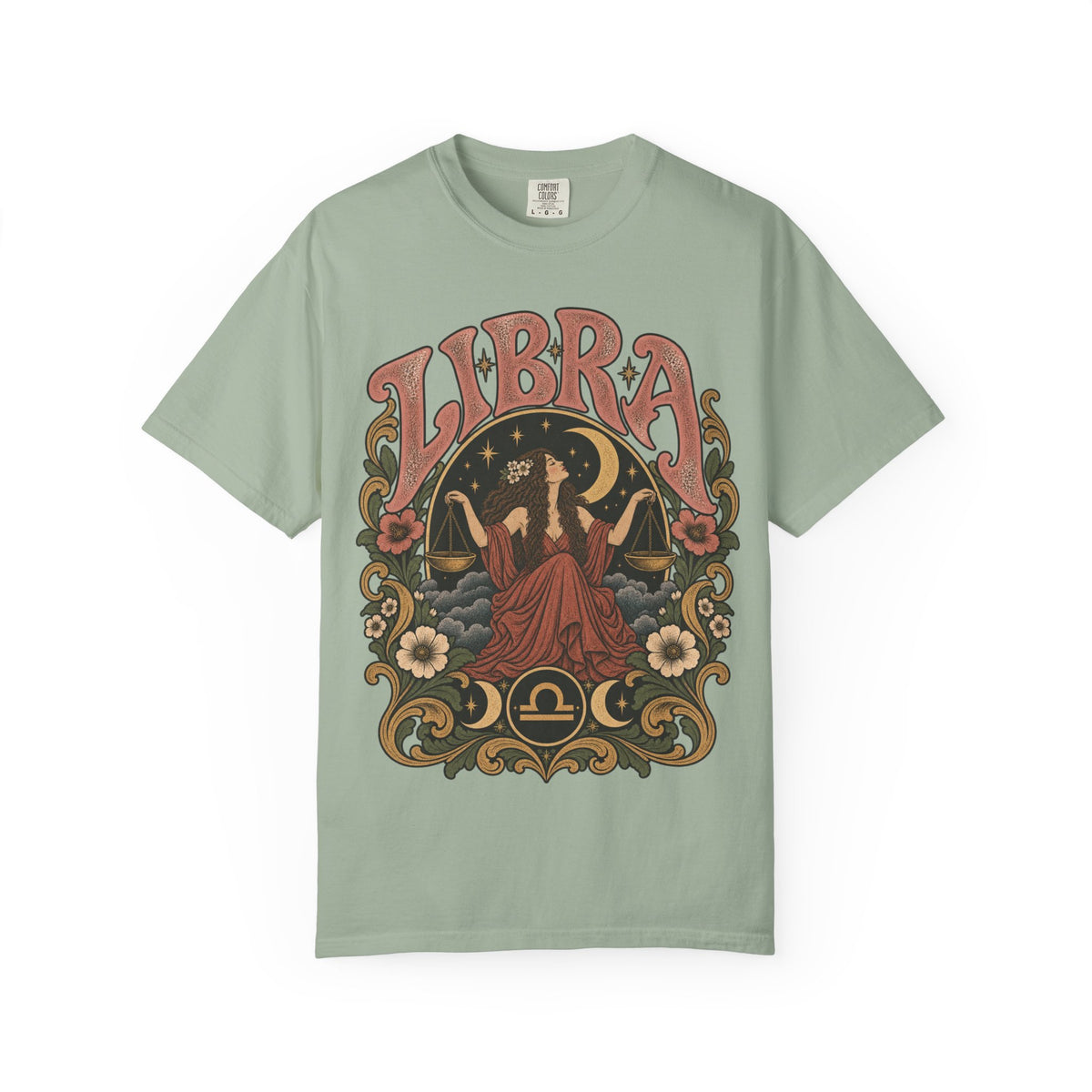 T-Shirt — Libra Vintage Zodiac Graphic Tee