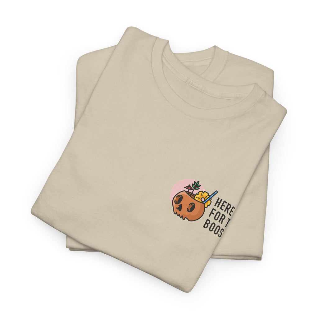Here for the Boos Halloween T‑Shirt — Cute Boo Crew Graphic Tee
