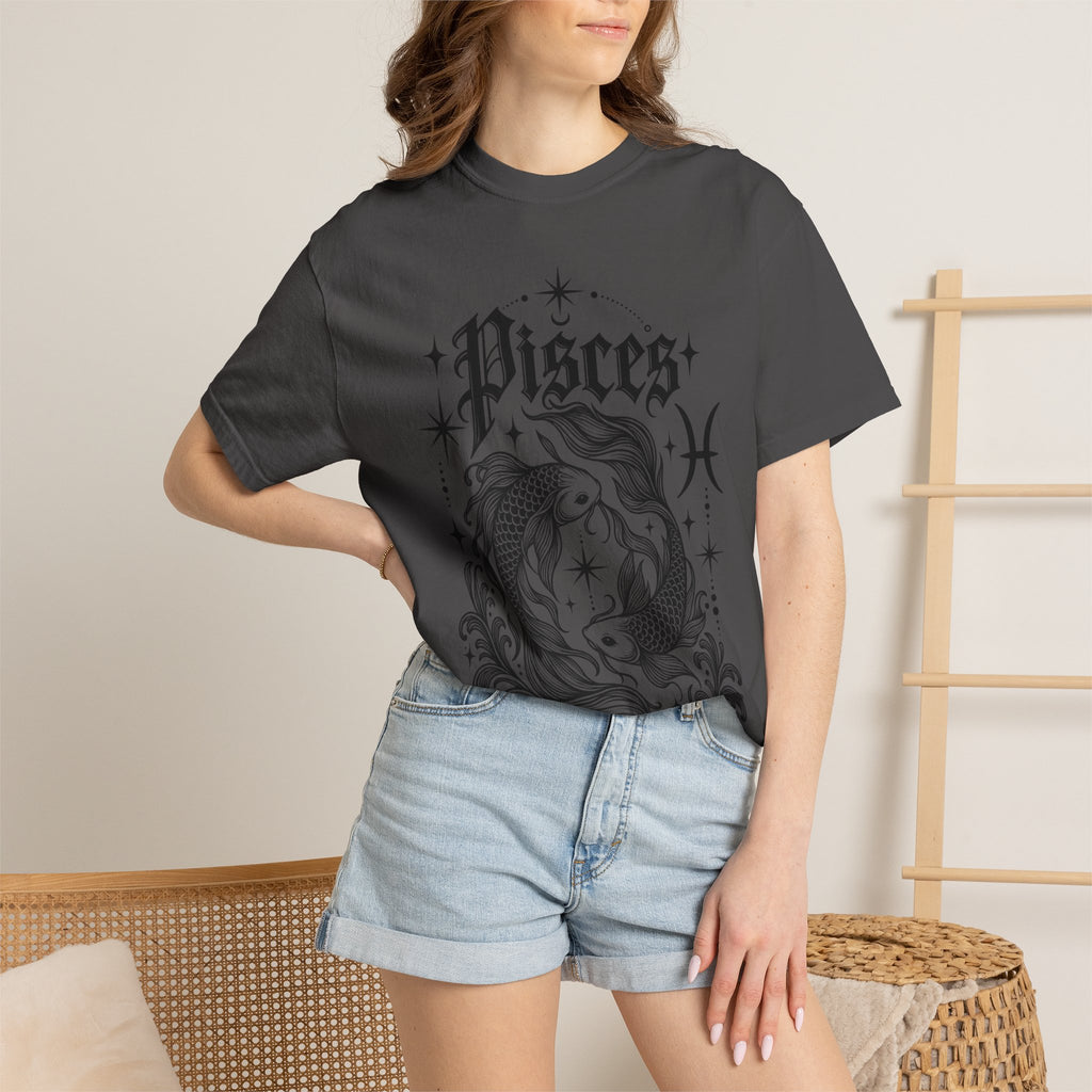 Pisces Zodiac T-Shirt — Vintage Fish Astrology Tee