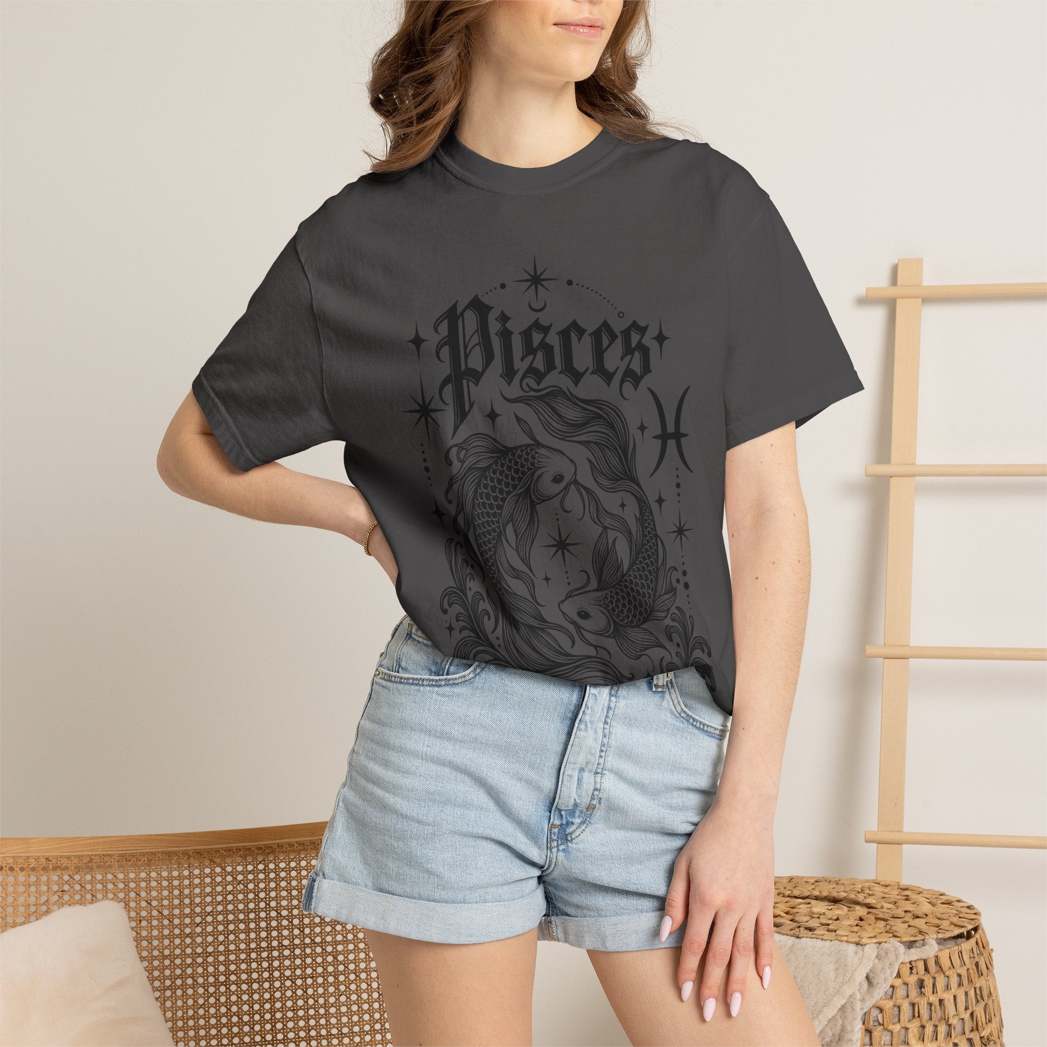 Pisces Zodiac T-Shirt — Vintage Fish Astrology Tee