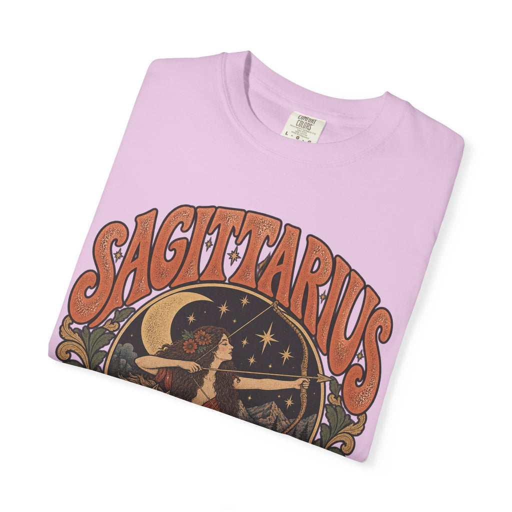 Sagittarius Zodiac T-Shirt — Retro Astrology Archer Design