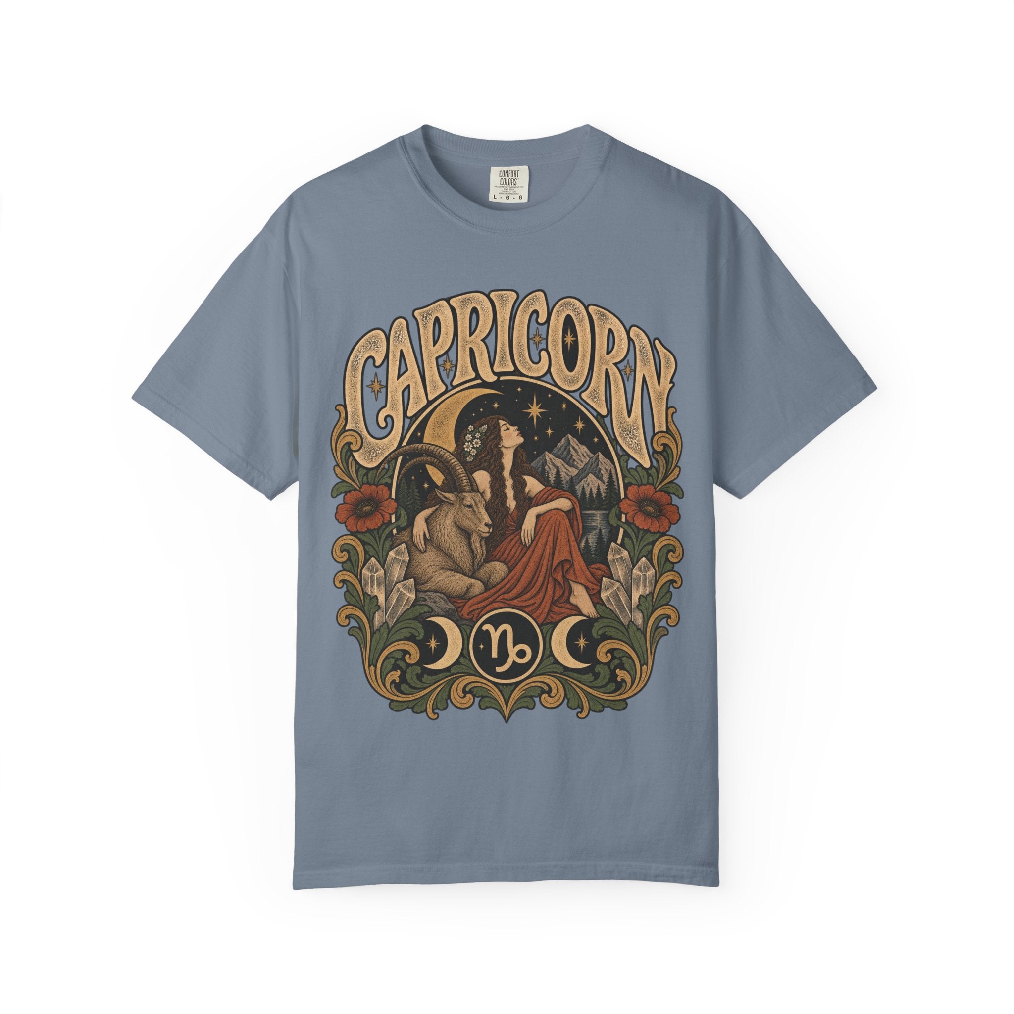 Capricorn Zodiac Tee — Vintage Astrological Graphic T-Shirt