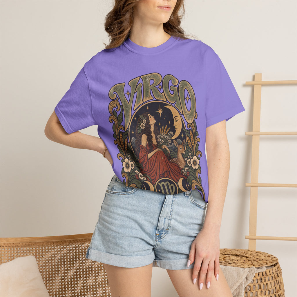 Virgo Zodiac T-Shirt — Vintage Astrology Graphic Tee