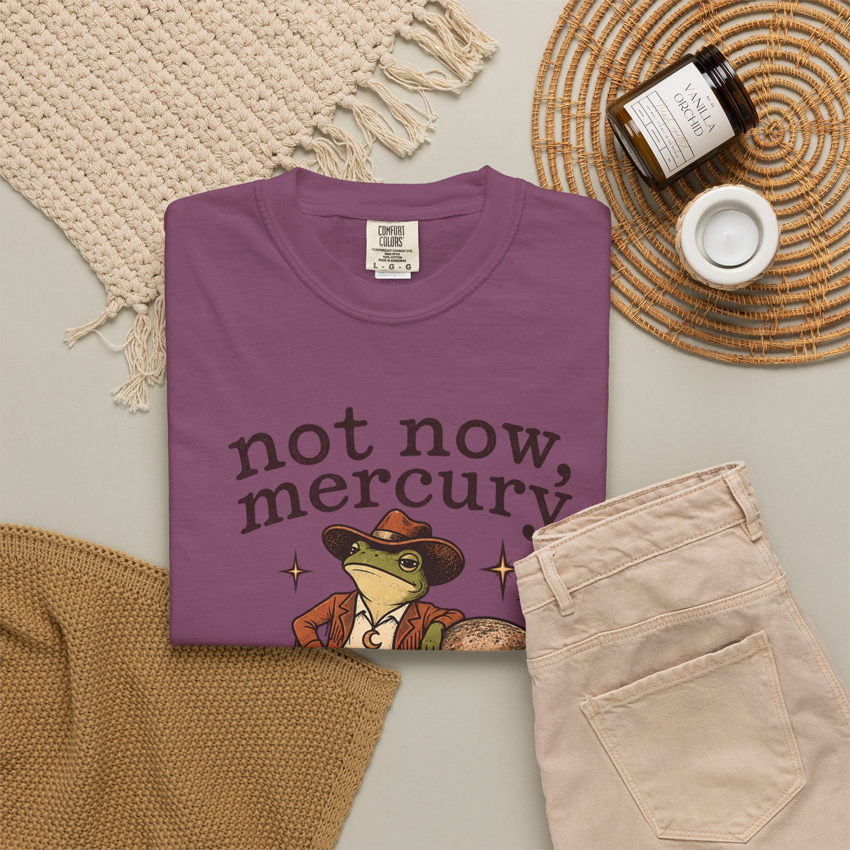 Not Now Mercury Tee — Mercury Retrograde Astrology Graphic T-Shirt