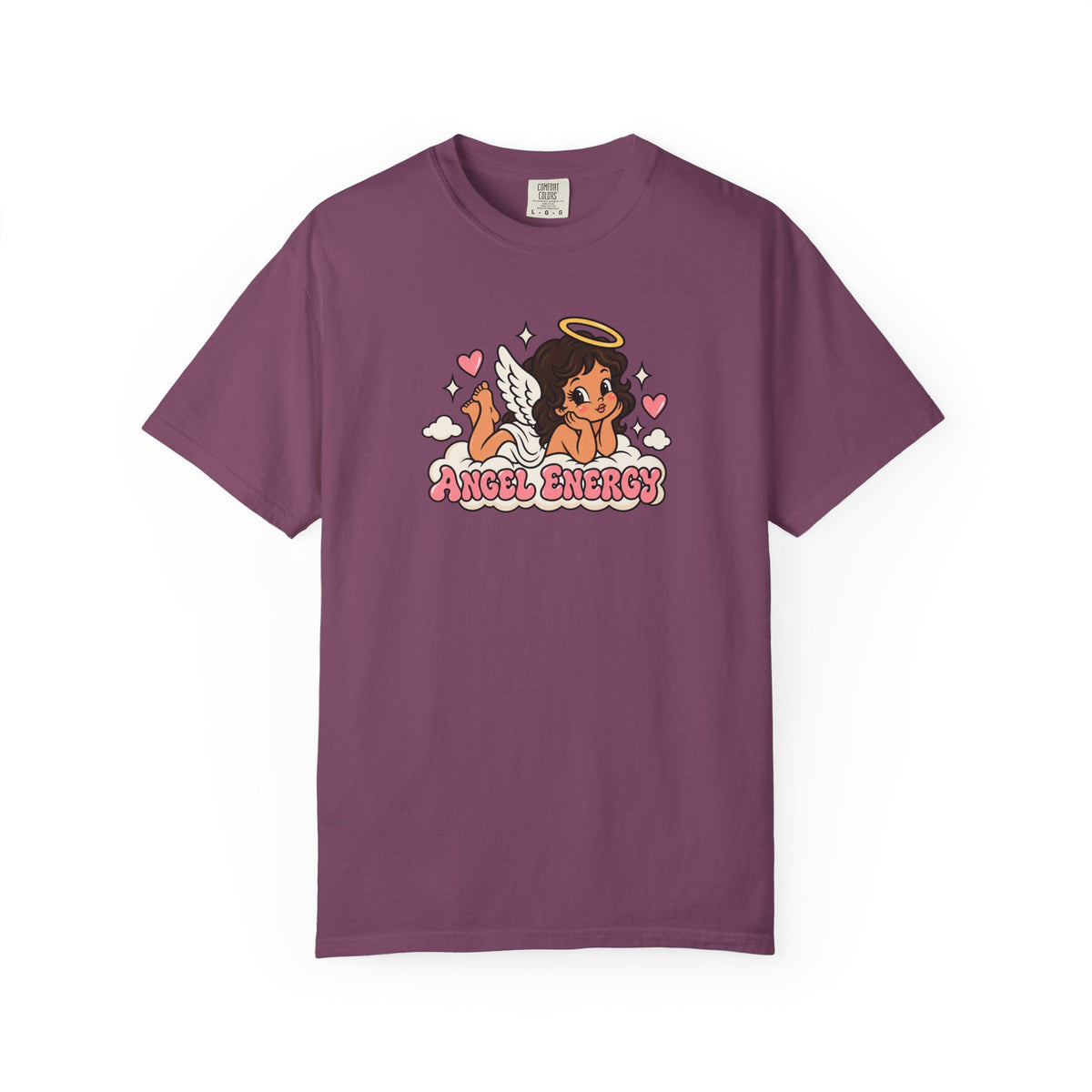 Angel Energy T-Shirt — Cute Retro Angel Graphic Tee